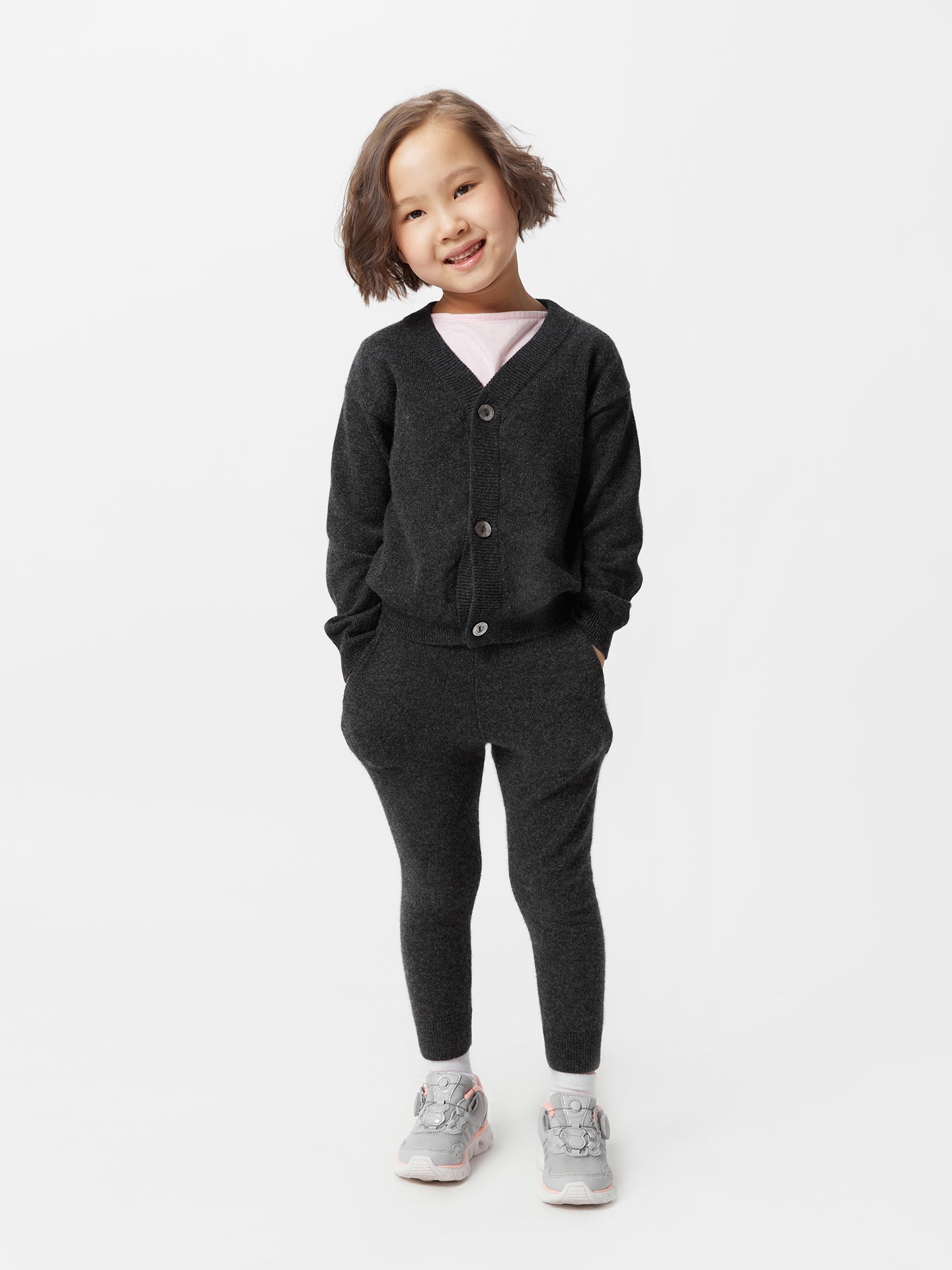 Kids Cashmere V-neck Cardigan