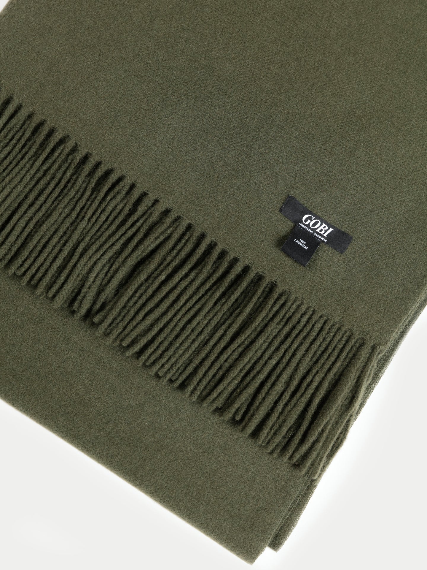 Unisex Cashmere Oversized Woven Scarf Capulet Olive - Gobi Cashmere