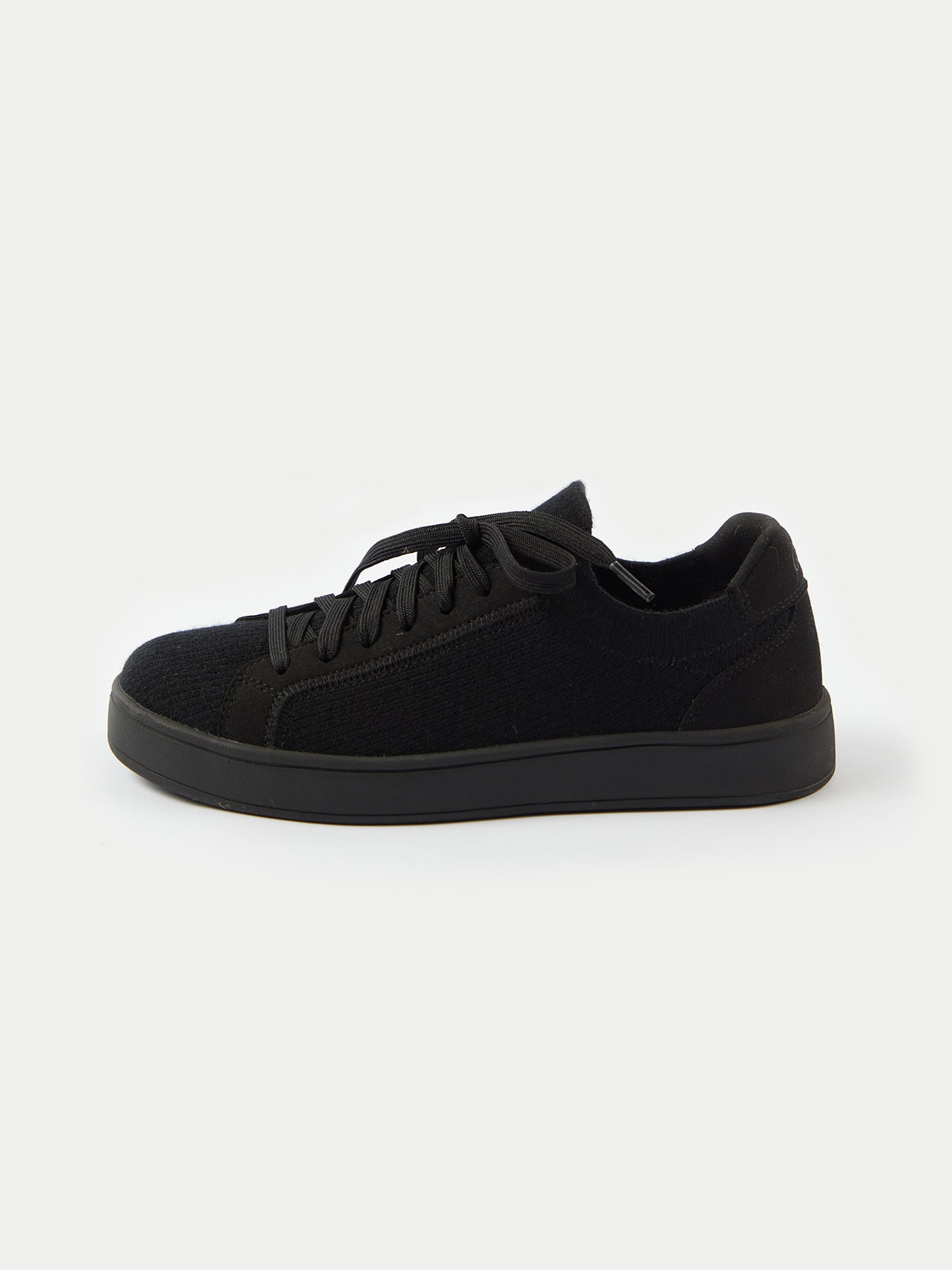 Unisex Mercerized Wool Cashmere Knitted Sneakers Black - Gobi Cashmere