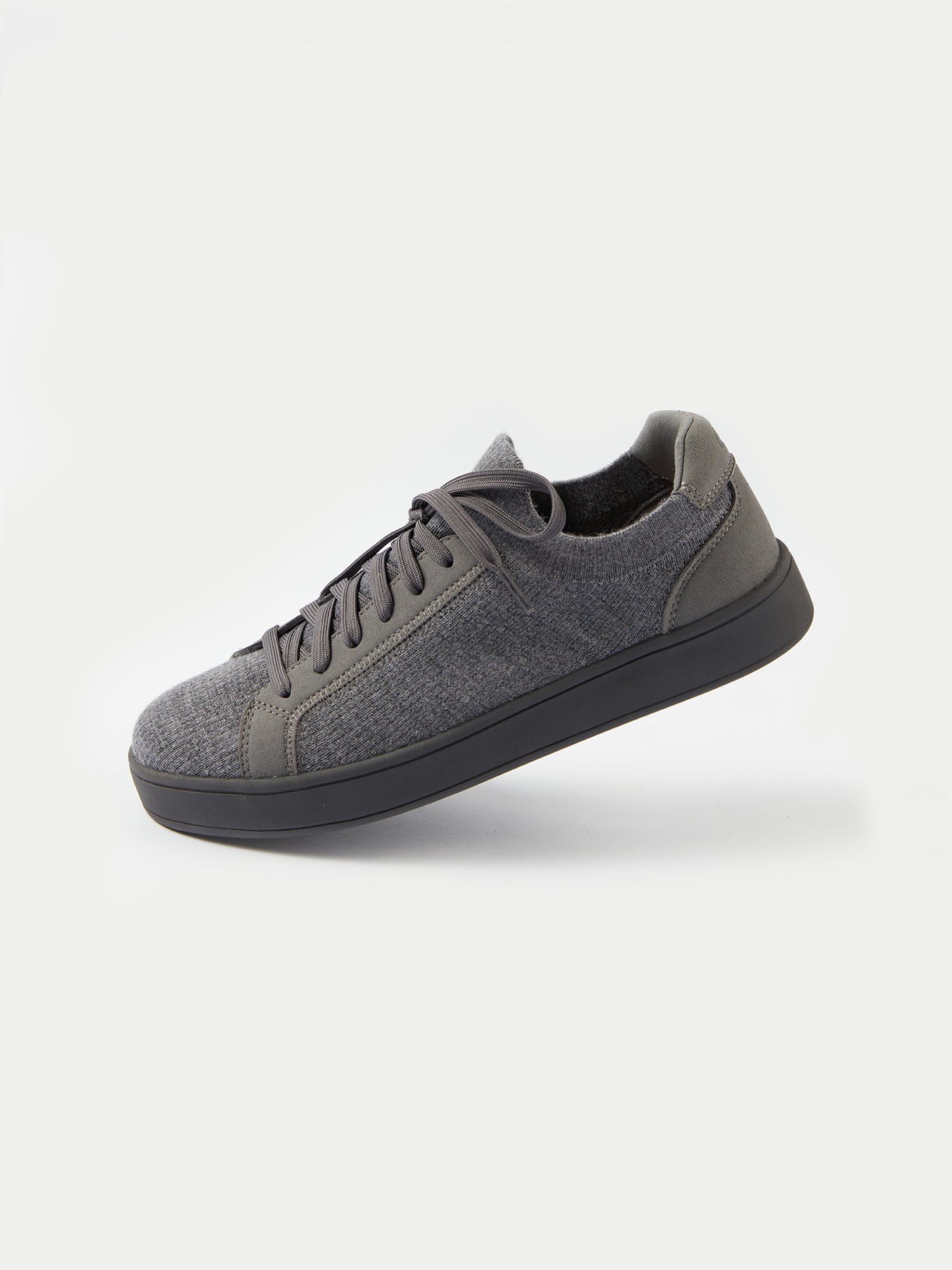 Unisex Mercerized Wool Cashmere Knitted Sneakers Frost Gray- Gobi Cashmere