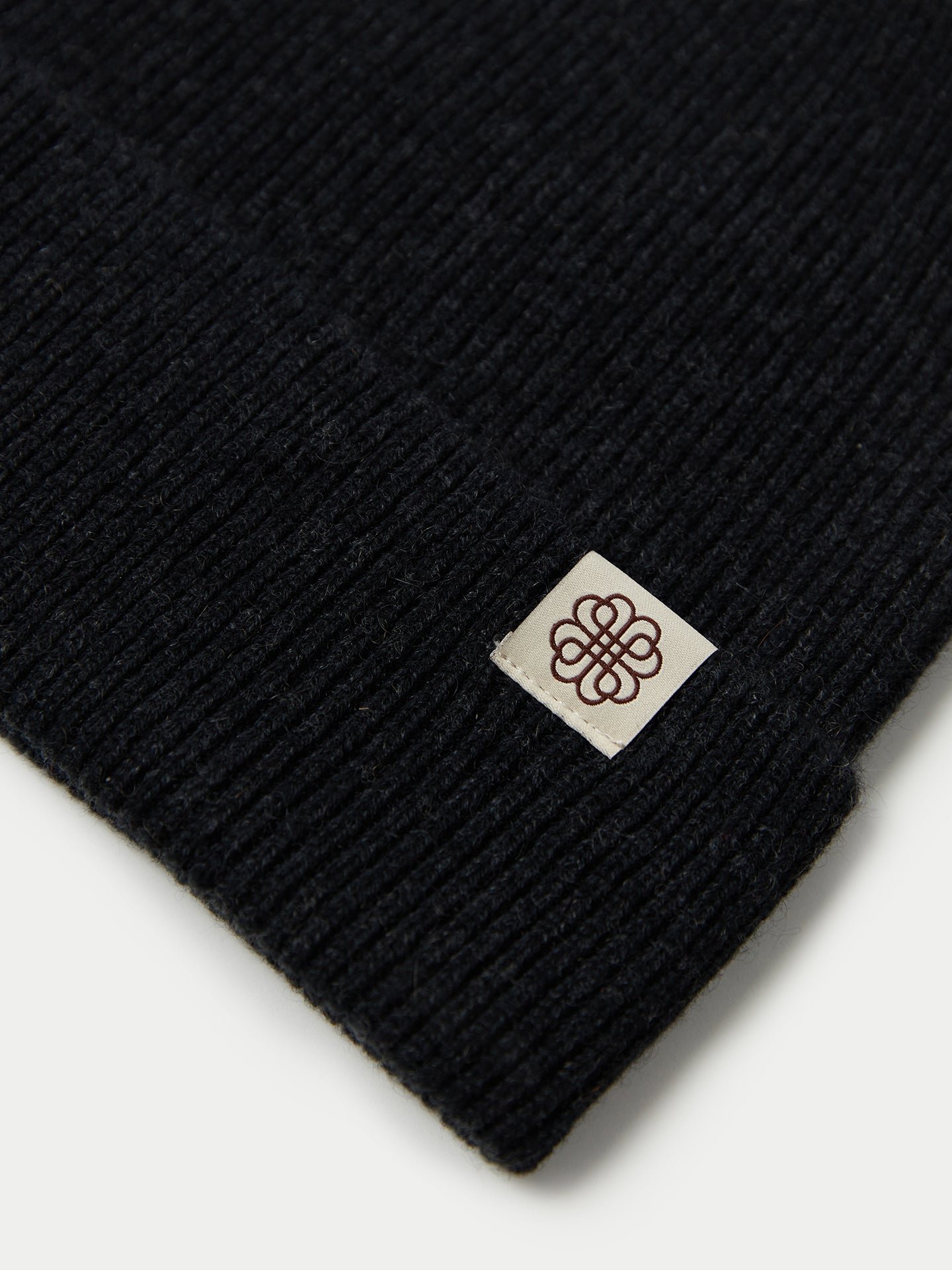 Cashmere Rib Knit Beanie