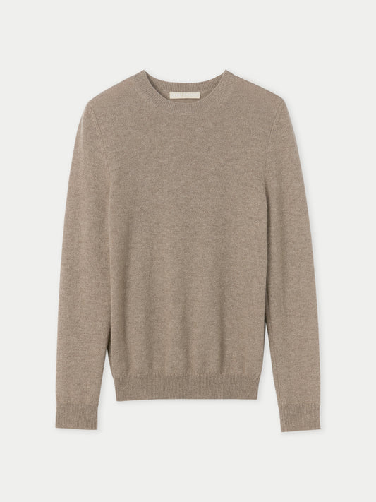 Women's Cashmere €99 Hat & Sweater Set Taupe - Gobi Cashmere