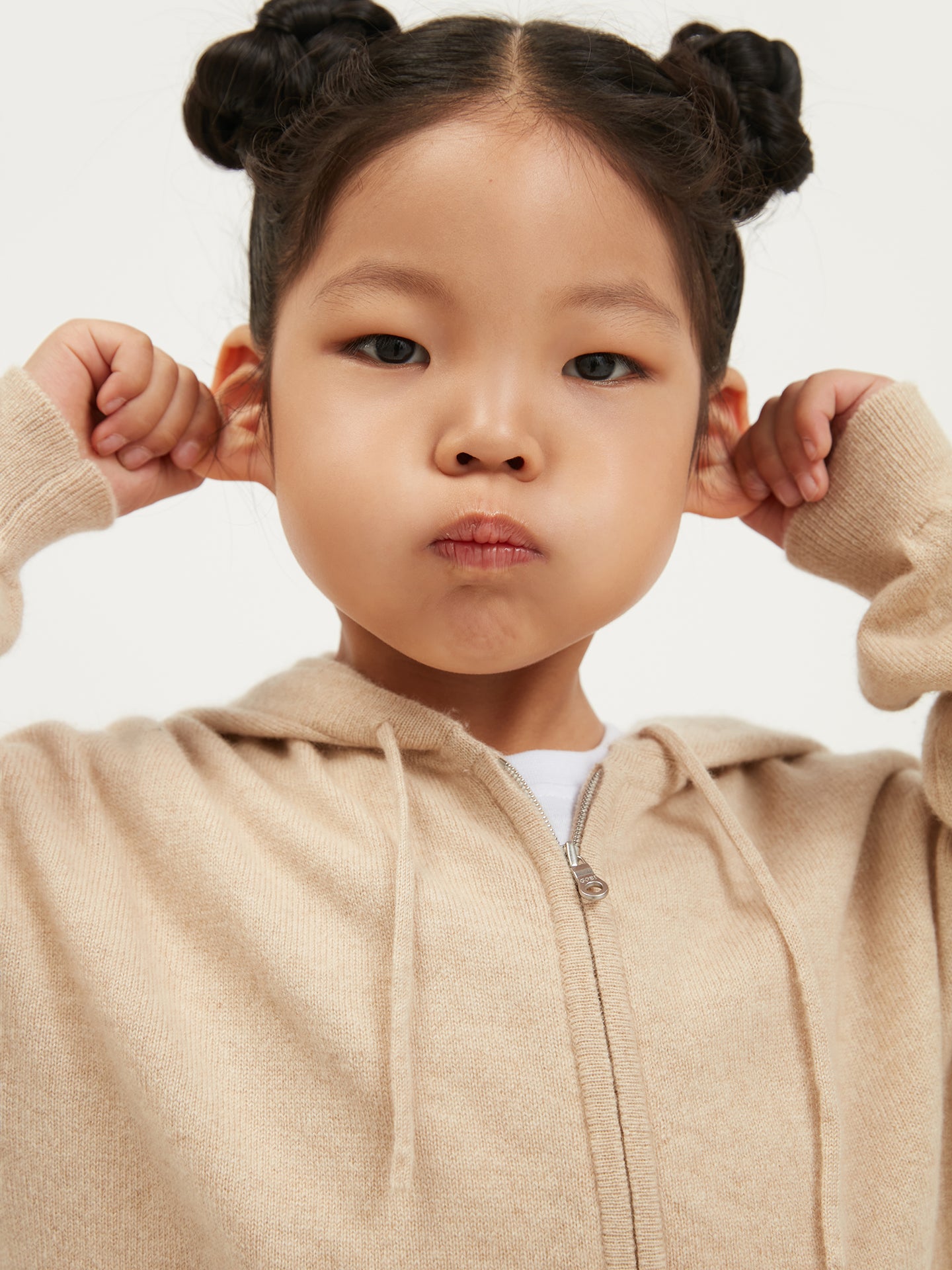 Organická barva Kašmírové pletené dětské kalhoty