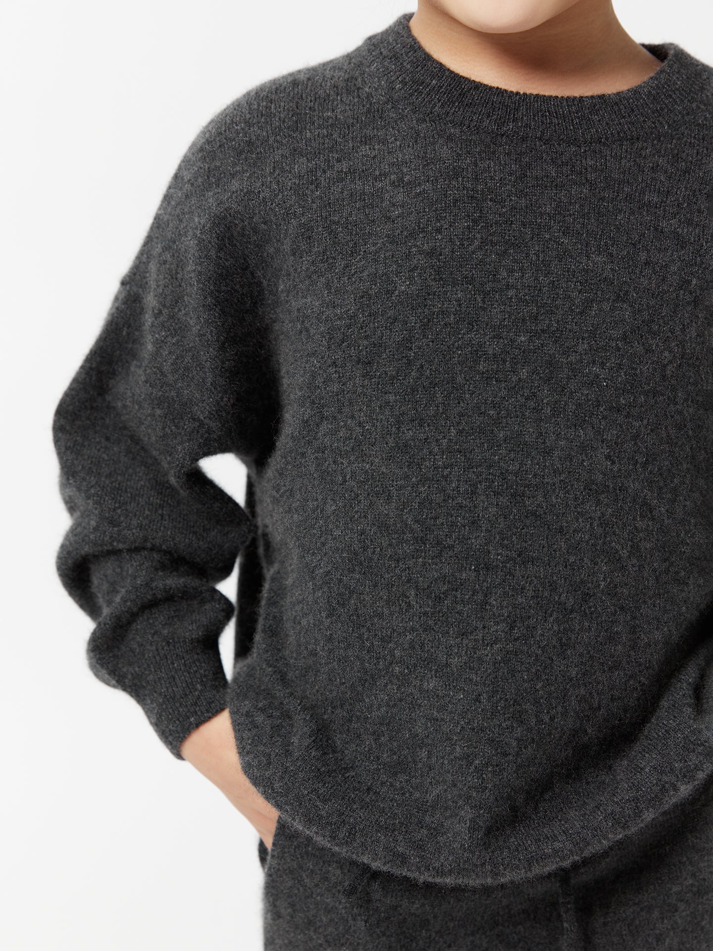 Kids Cashmere Crew Neck Sweater