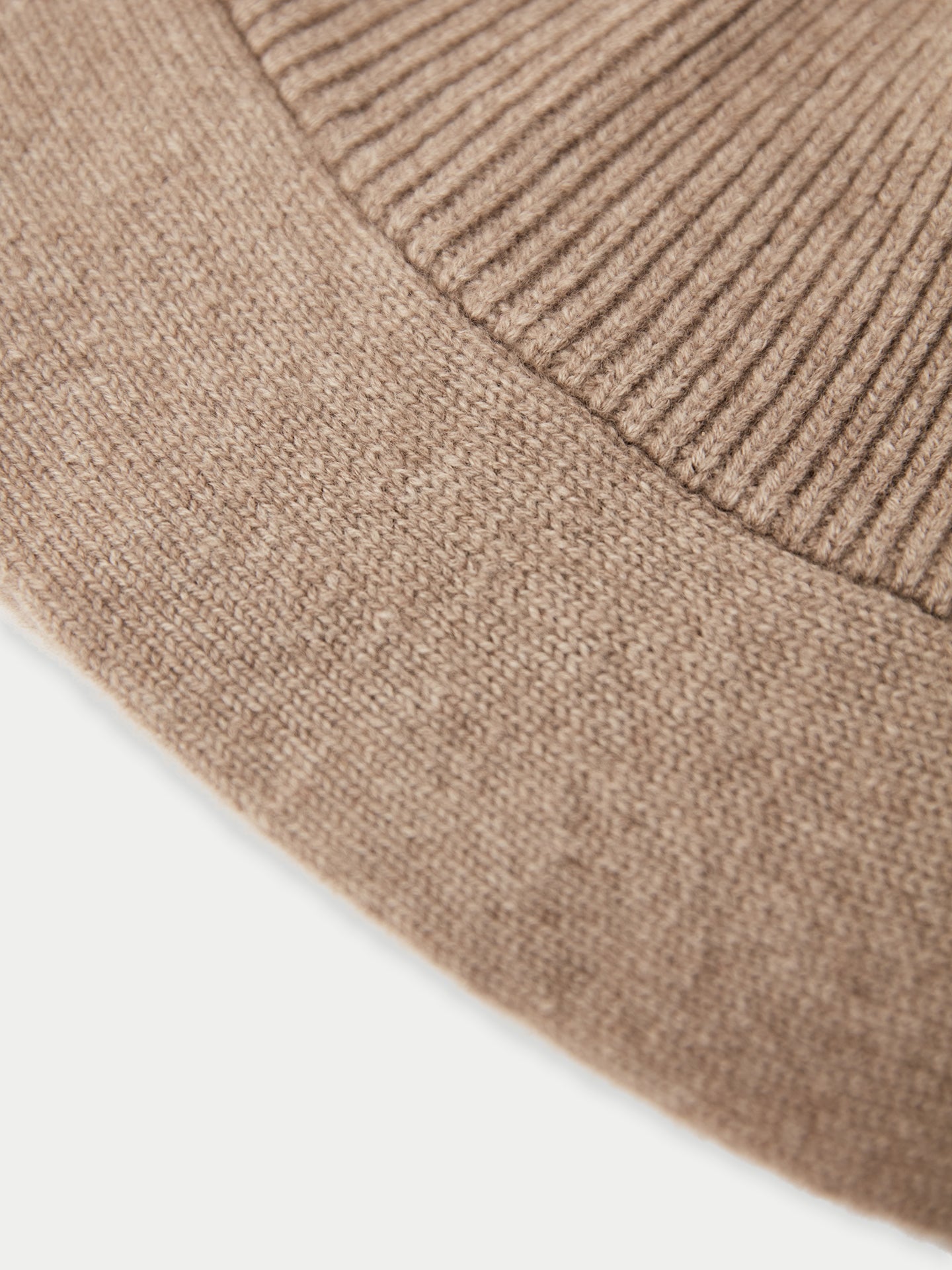 Women's Wide-Brim Cashmere Hat Taupe - Gobi Cashmere