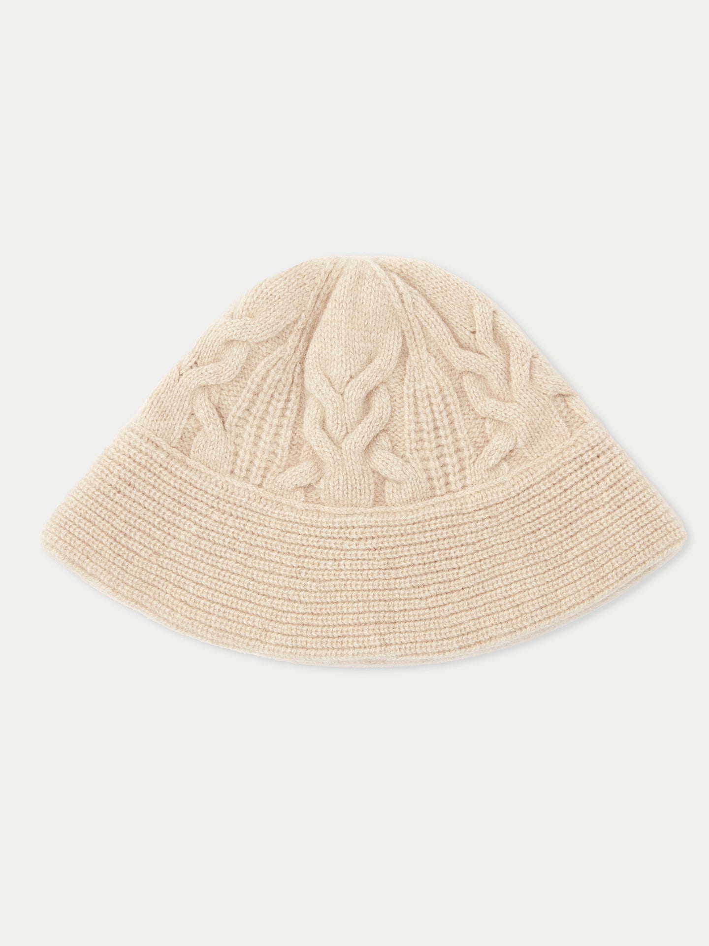 Women's Organic Cashmere Bucket Hat Warm Grey - Gobi Cashmere