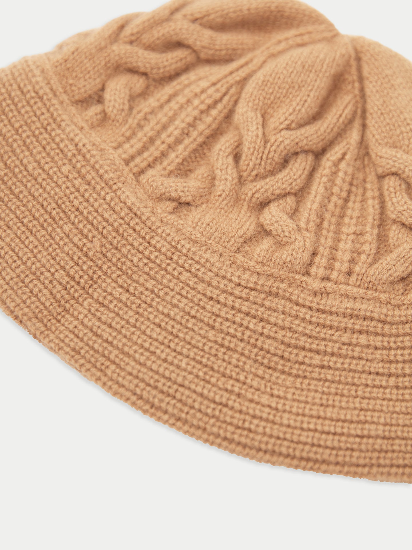 Women's Cashmere Bucket Hat Almond - Gobi Cashmere