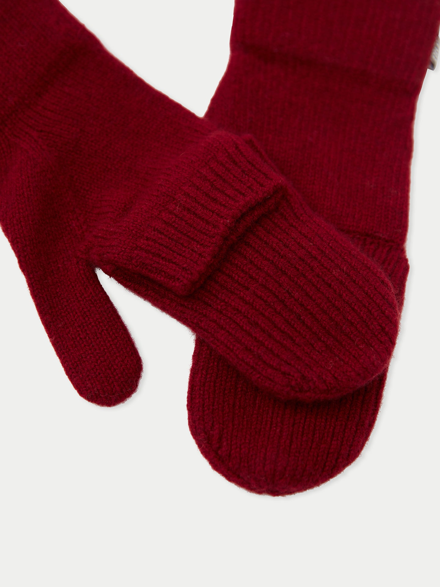 Women's Cashmere Fingerless Gloves with Flap Rhododendron - Gobi Cashmere