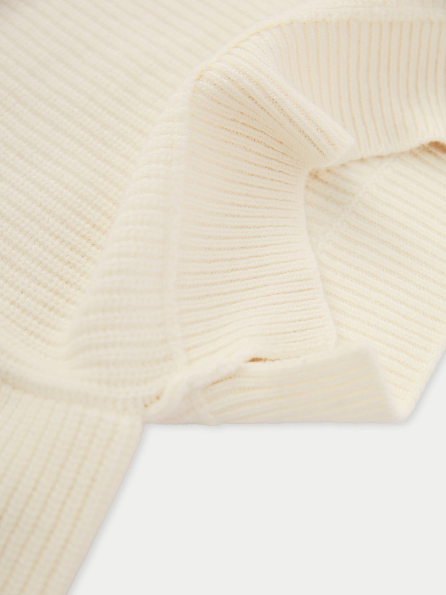 Women's Cashmere Cable-Knit Cashmere Hood White - Gobi Cashmere