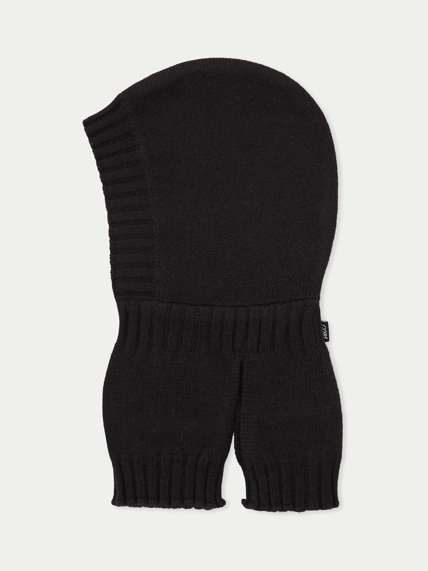 Kids Cashmere Knitted Balaclava Black - Gobi Cashmere