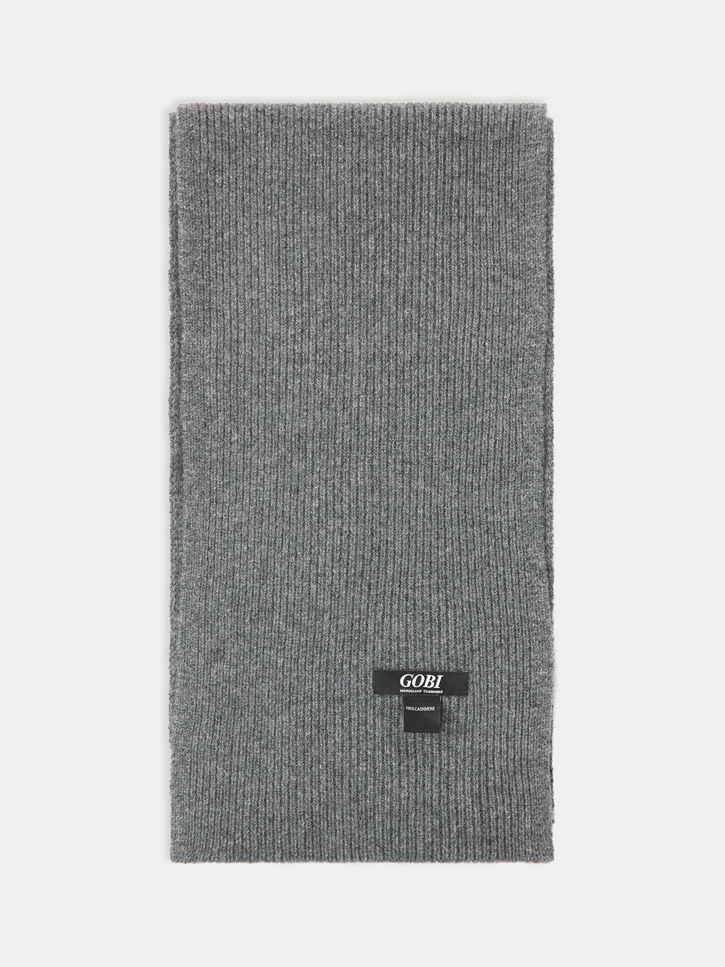 Unisex Ribbed Cashmere Scarf Plum Kitten - Gobi Cashmere