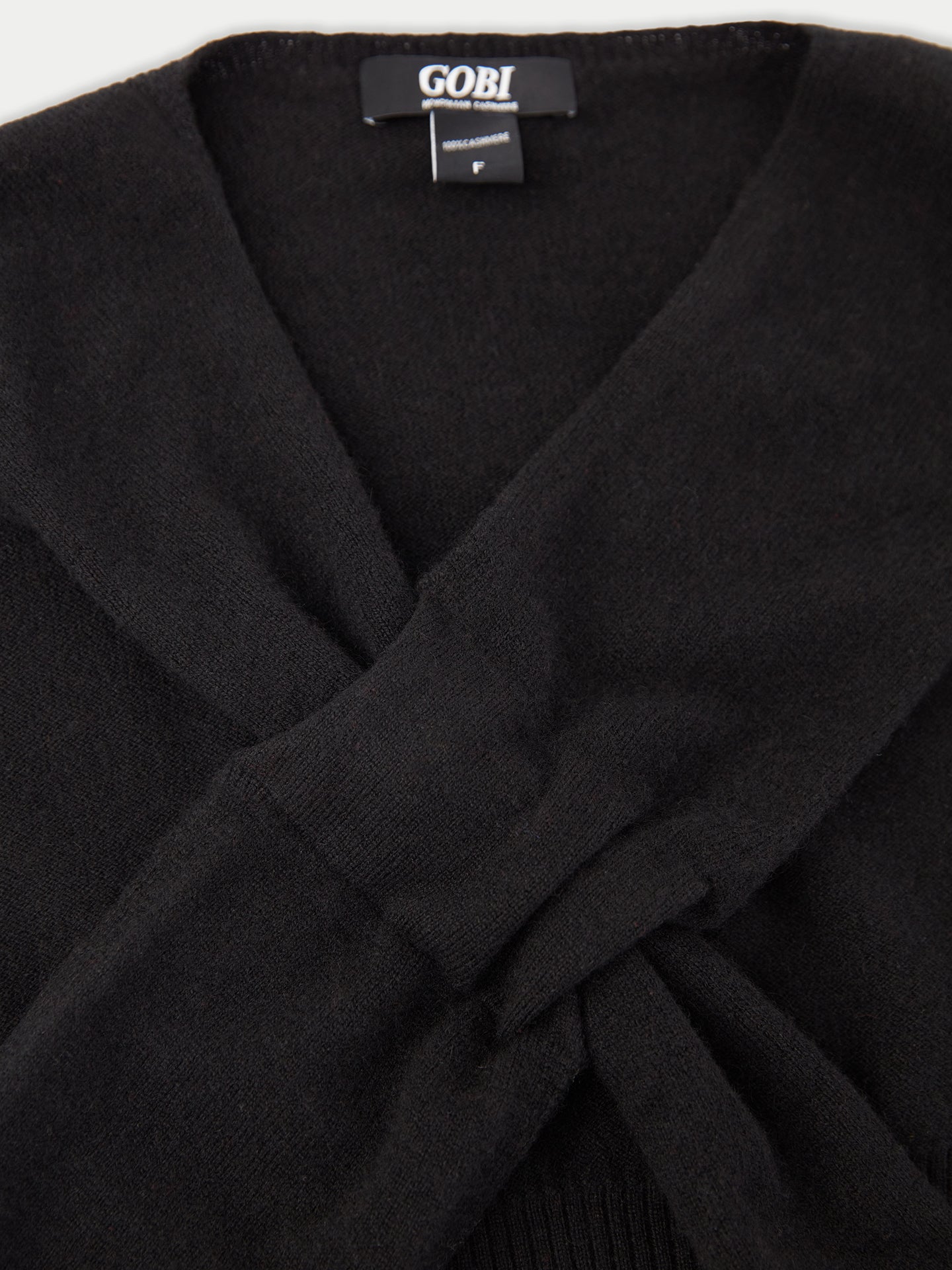 Women's Cashmere Shoulder Wrap Black - Gobi Cashmere