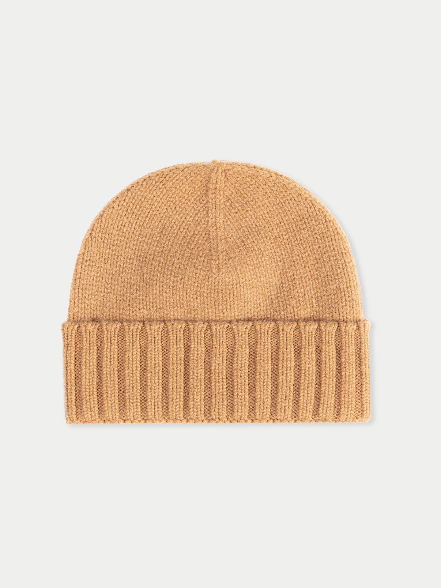 Unisex Cashmere Basic Beanie Almond - Gobi Cashmere