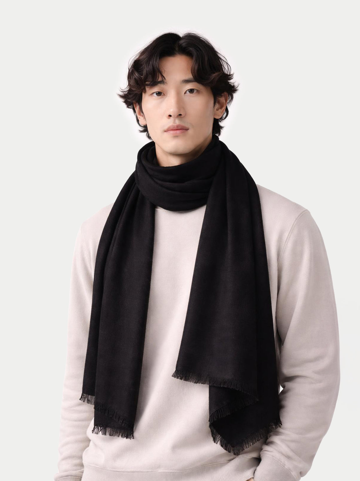 Lightweight Cashmere Woven Scarf