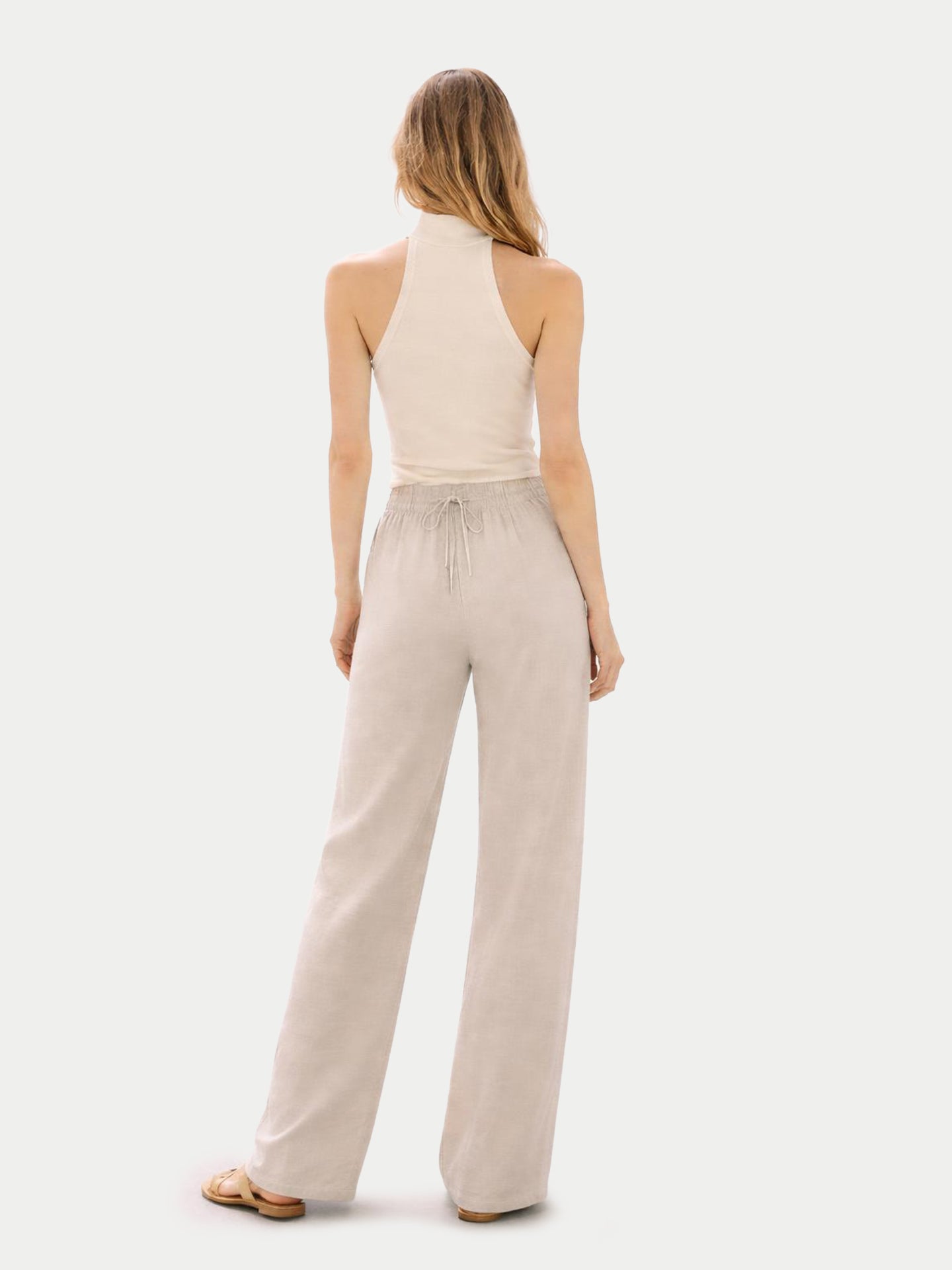 Organic Colour Cashmere Turtleneck Top