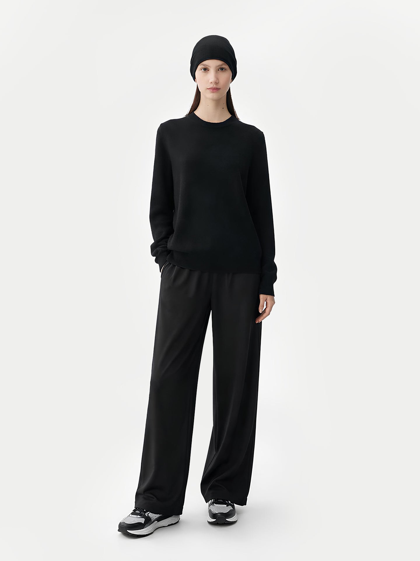 € 99 Cashmere Hat & Sweater Set Black - Gobi Cashmere