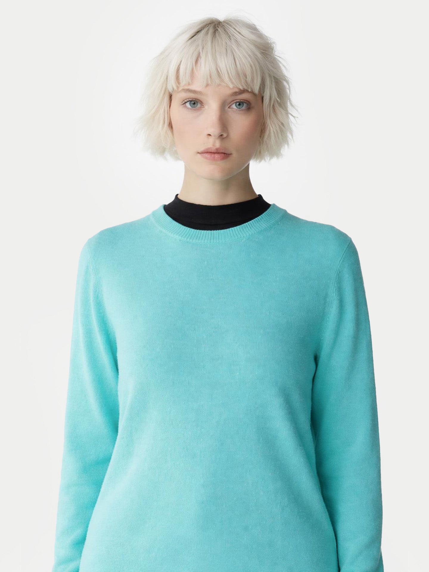 Essential Cashmere Crewneck Sweater Holiday - Gobi Cashmere
