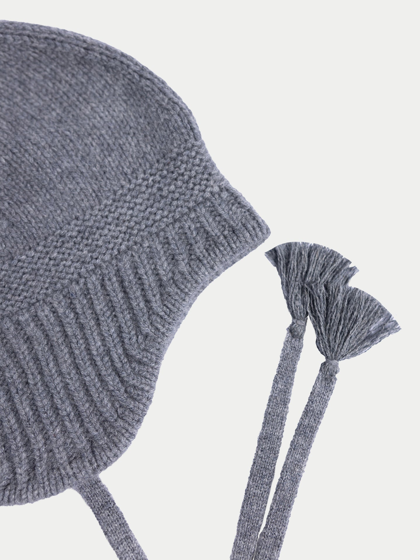 Ultimate Warmth Knit Tie Hat Dim Gray - Gobi Cashmere