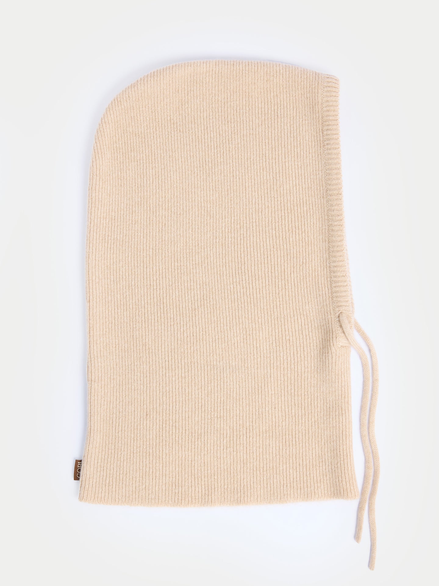 Organic Colour Essential Cashmere Balaclava Beige - Gobi Cashmere