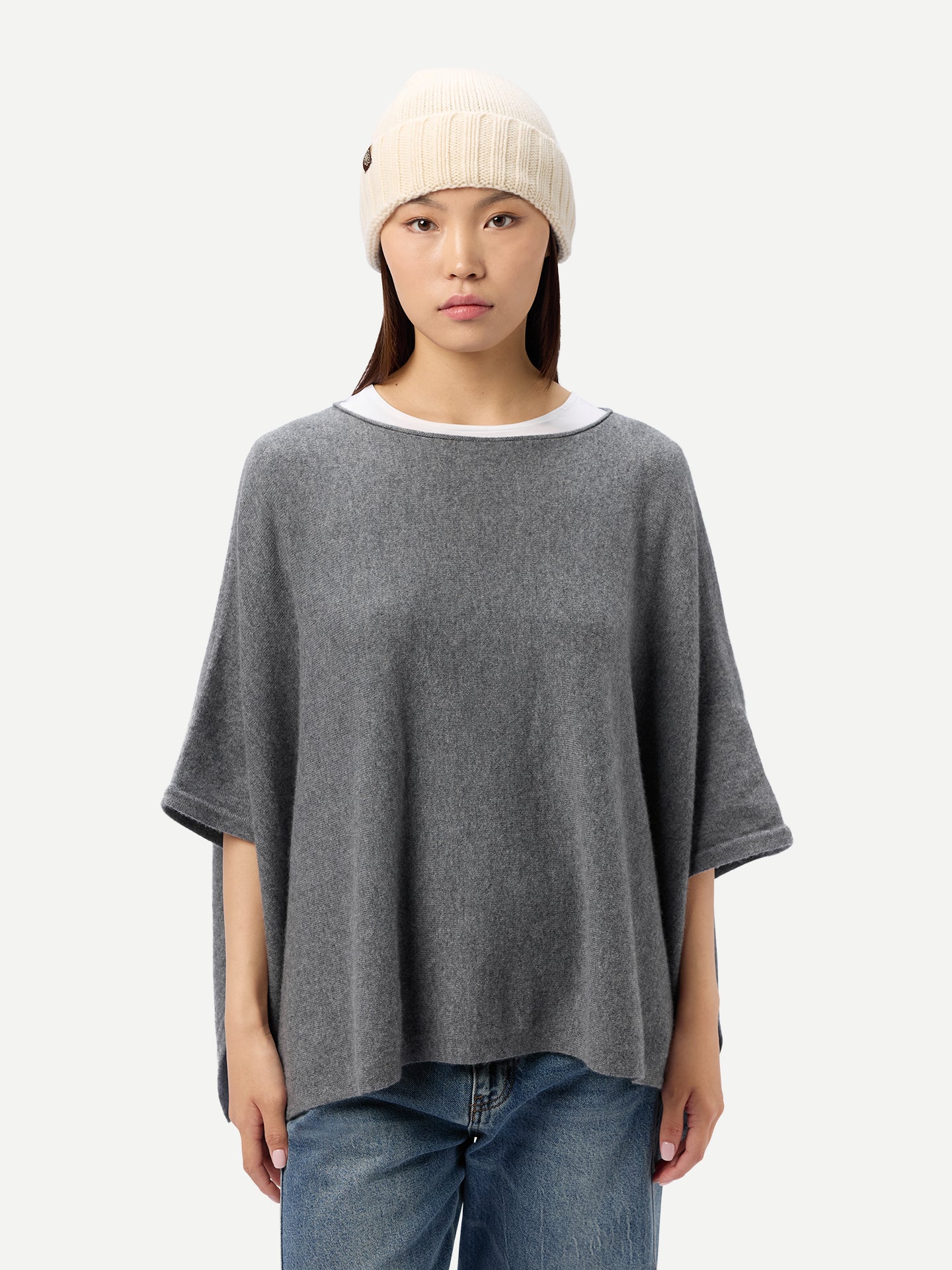 Unisex Beanie Off White - Gobi Cashmere