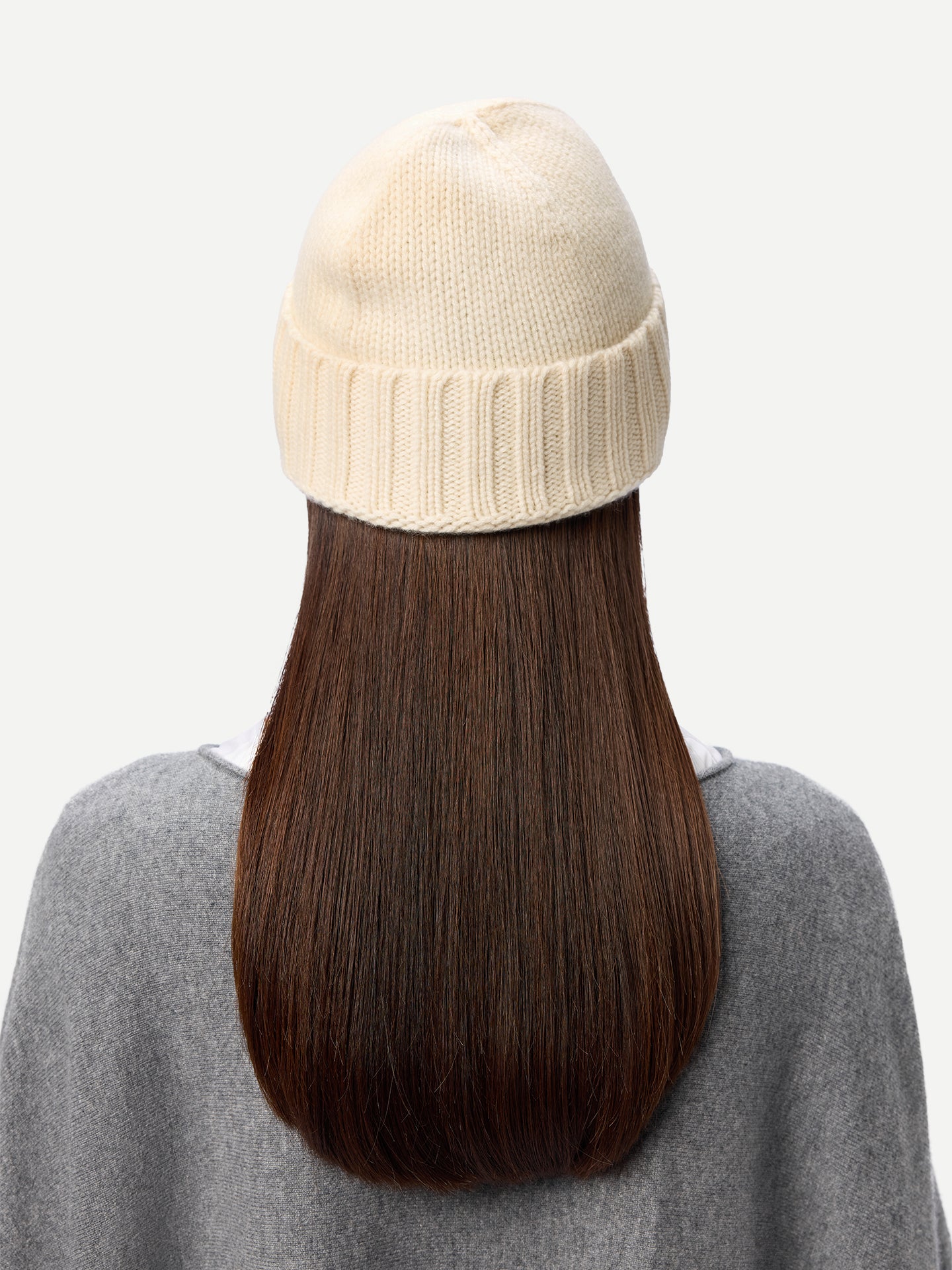 Unisex Beanie Off White - Gobi Cashmere