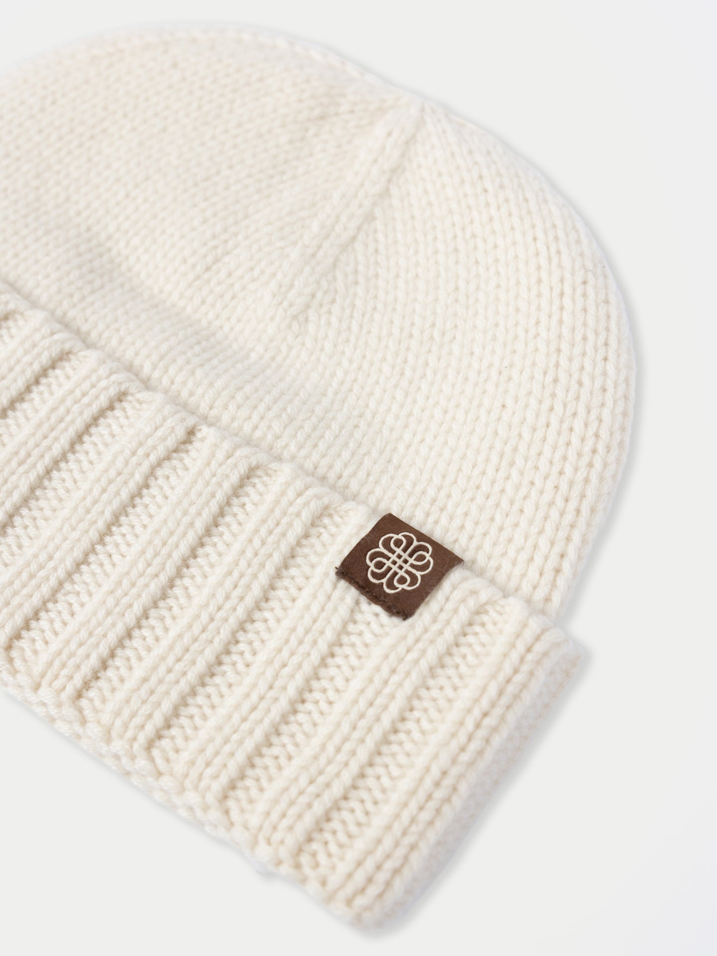 Unisex Beanie Off White - Gobi Cashmere