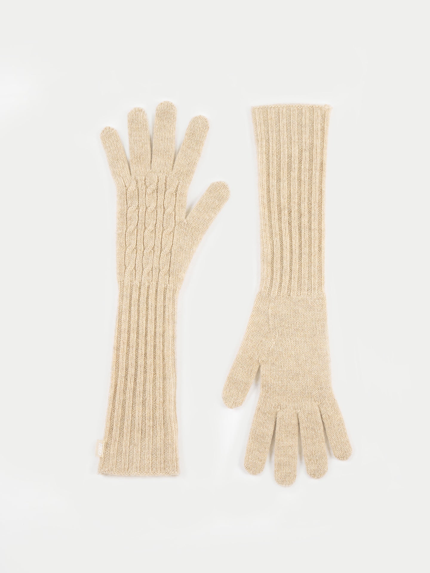 Women's Organic Cashmere Gloves Warm Grey - Gobi Cashmere