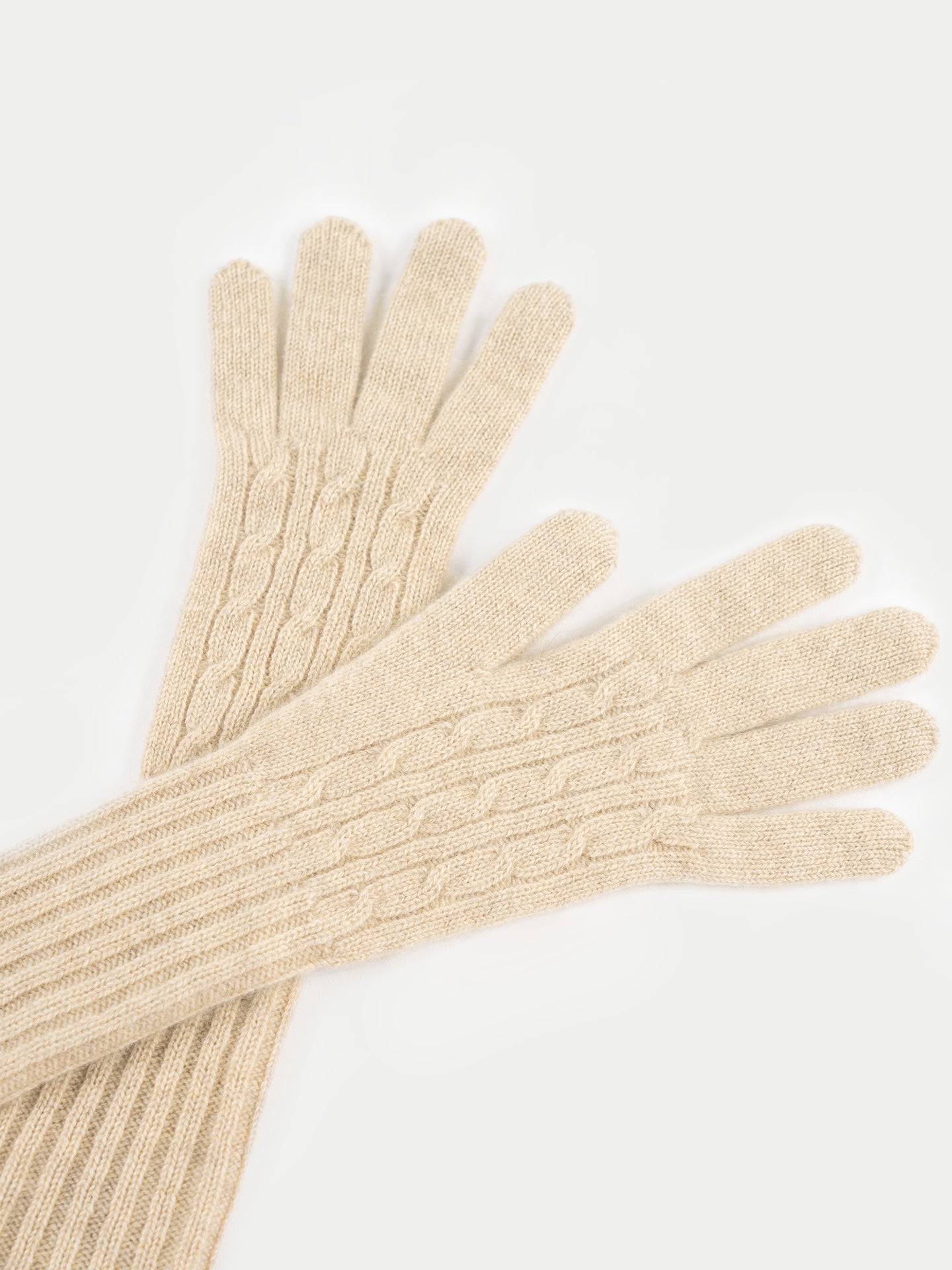 Women's Organic Cashmere Gloves Warm Grey - Gobi Cashmere