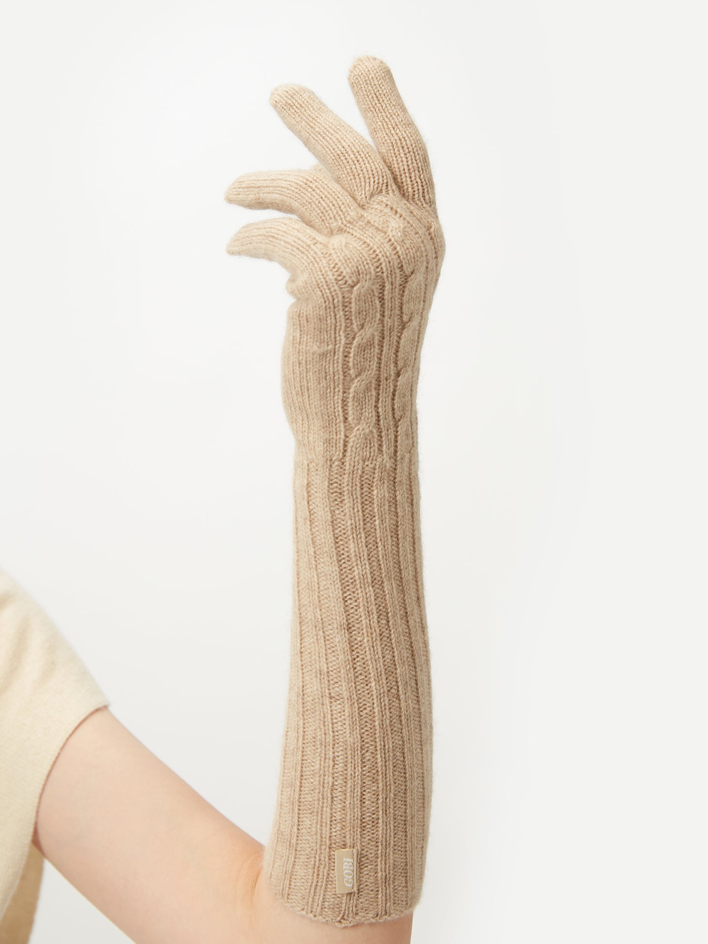 Women's Organic Cashmere Gloves Warm Grey - Gobi Cashmere