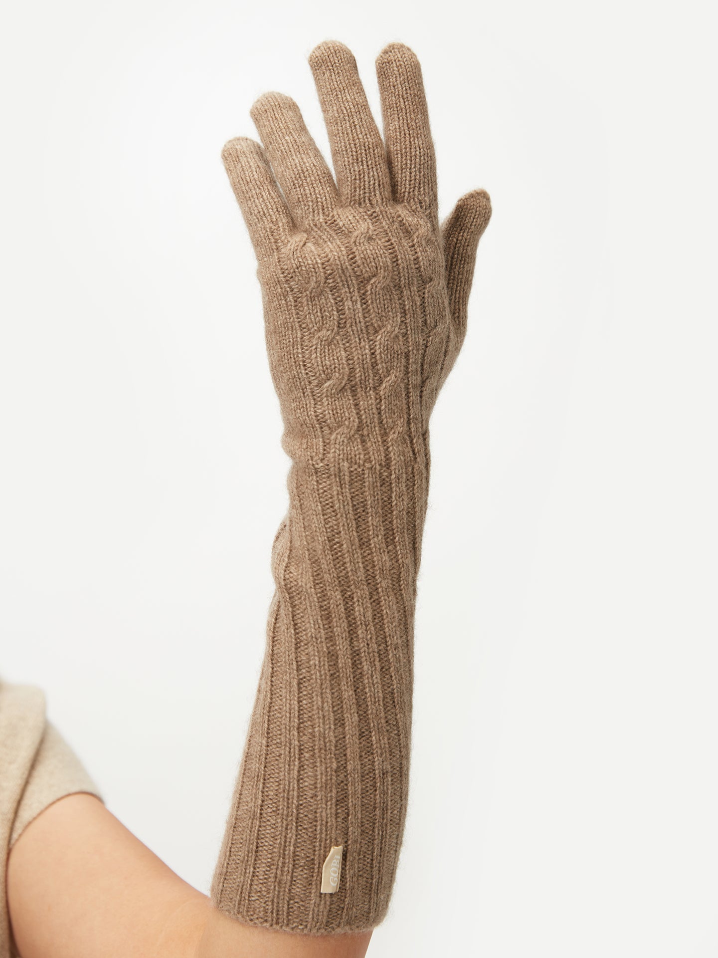 Women's Organic Cashmere Gloves Taupe - Gobi Cashmere