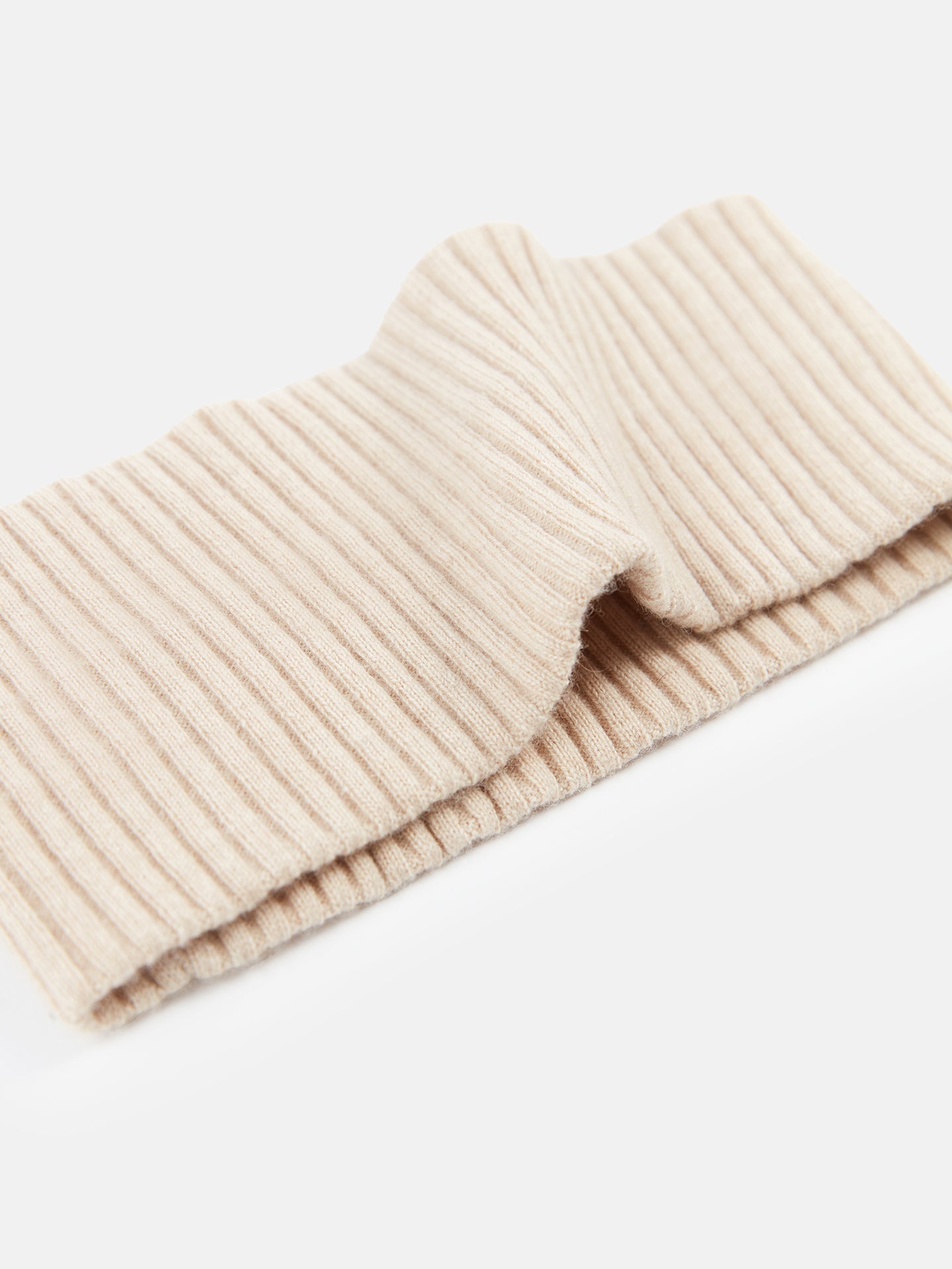 Unisex Responsible Cashmere Headband Beige - Gobi Cashmere