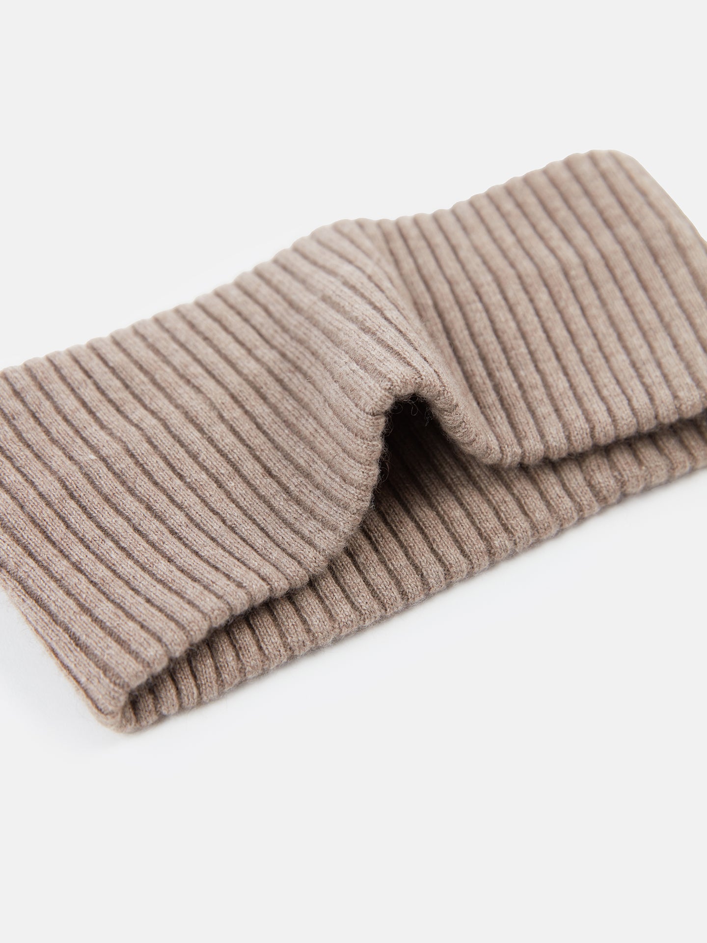 Unisex Responsible Cashmere Headband Taupe - Gobi Cashmere