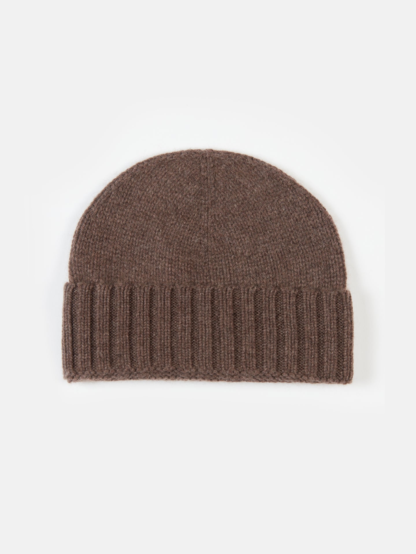 Unisex Cashmere Rib Knit Hat Cocoa - Gobi Cashmere