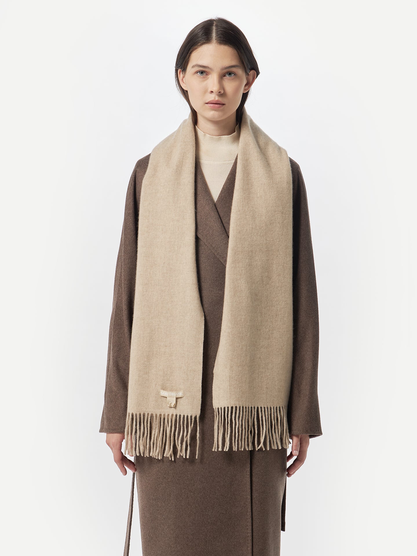 Kašmírový šátek s třásněmi