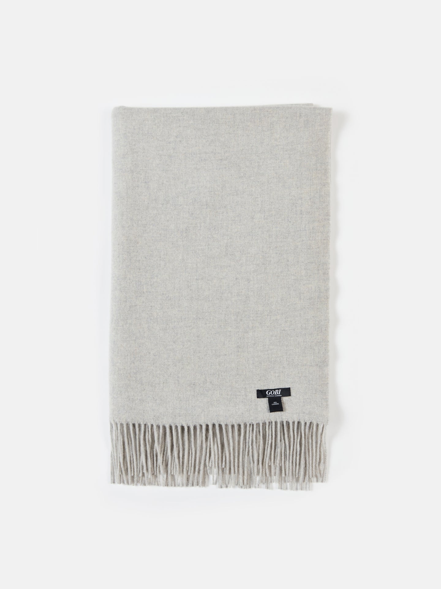 Unisex Cashmere Oversized Woven Scarf Dawn Blue - Gobi Cashmere