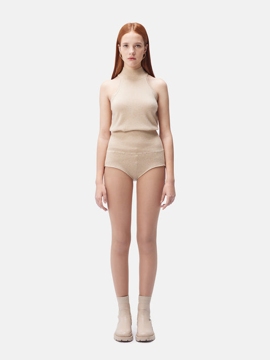 Women's Organic Colour Cashmere Underwear Beige - Gobi Cashmere