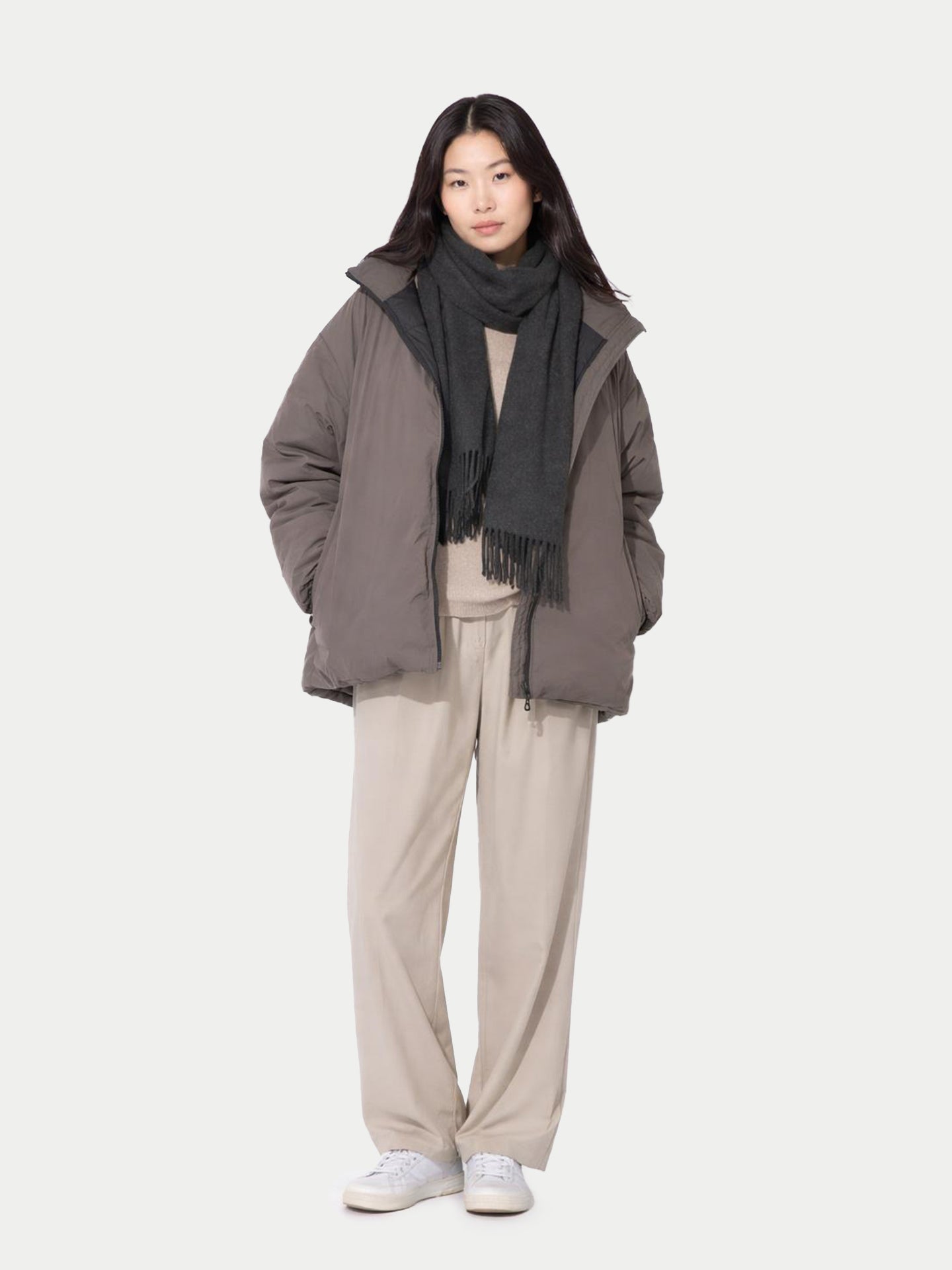 Halstørklæde Med Frynser