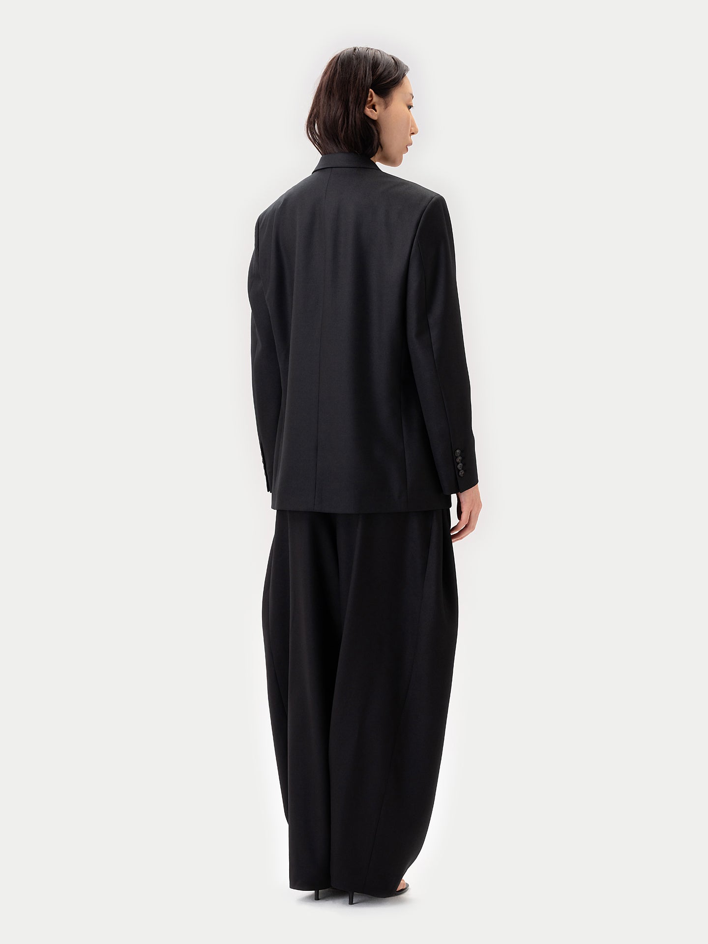 Double-Breasted Cashmere Suit Blazer