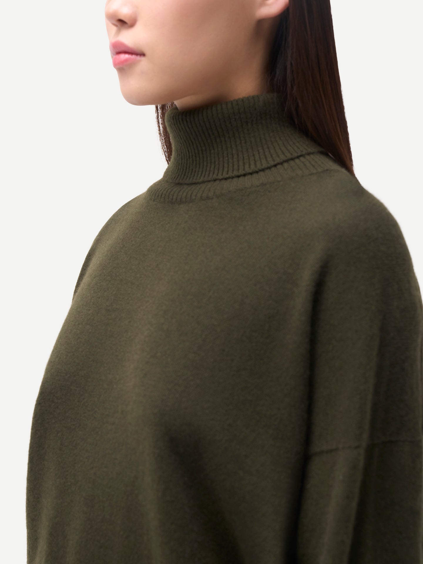 Women T-Neck  Cashmere Sweater