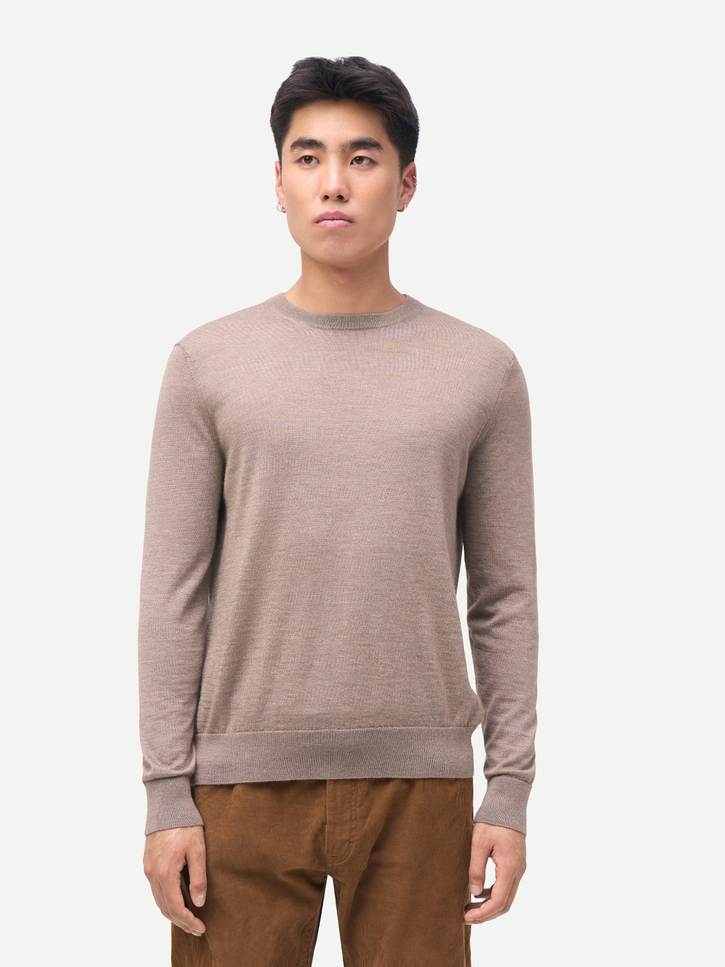 Cashmere Silk C-Neck Sweater
