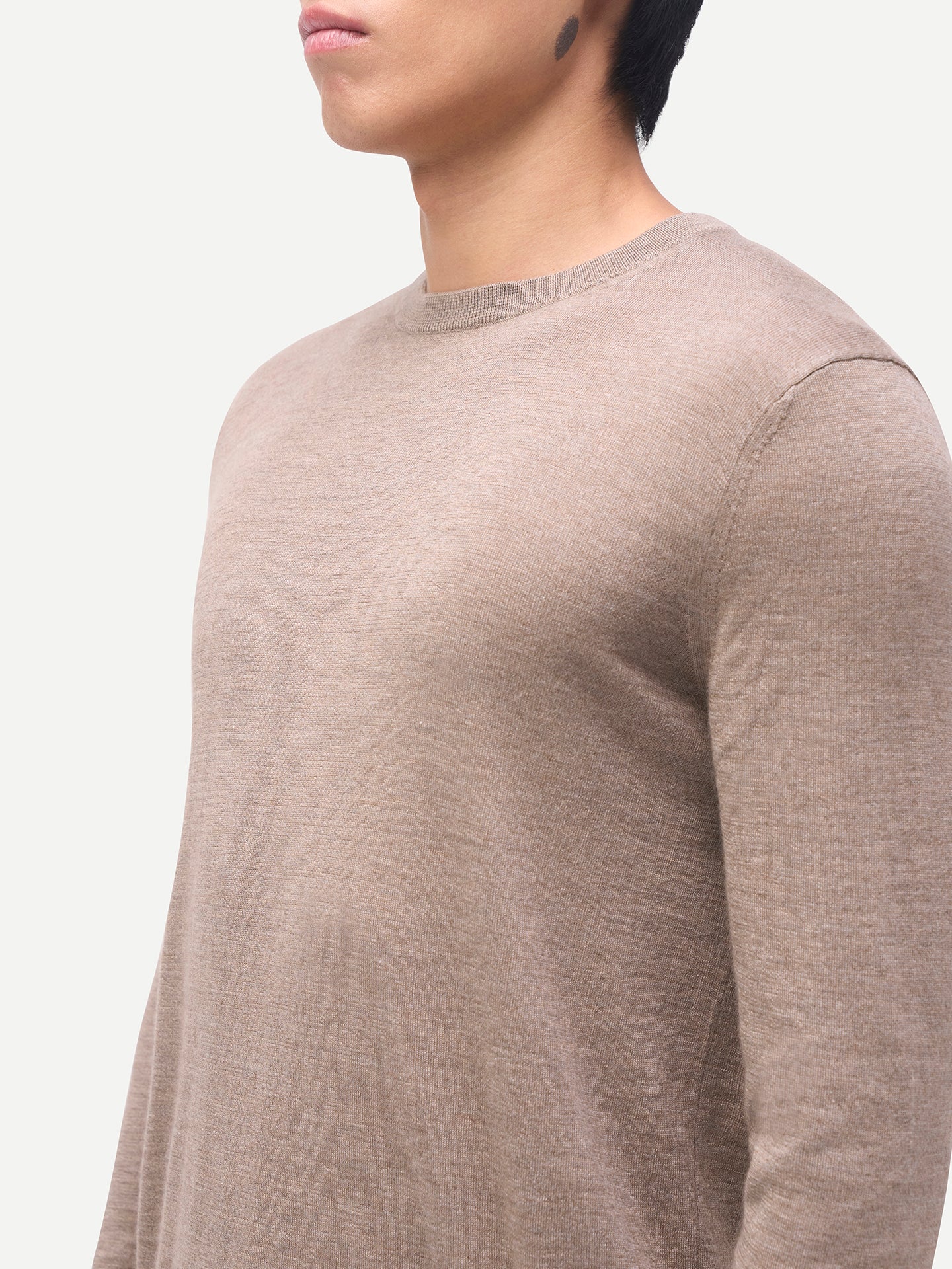 Cashmere Silk C-Neck Sweater