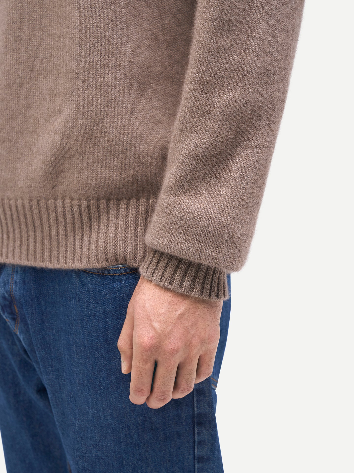 Men's Organic Colour Cashmere Turtleneck