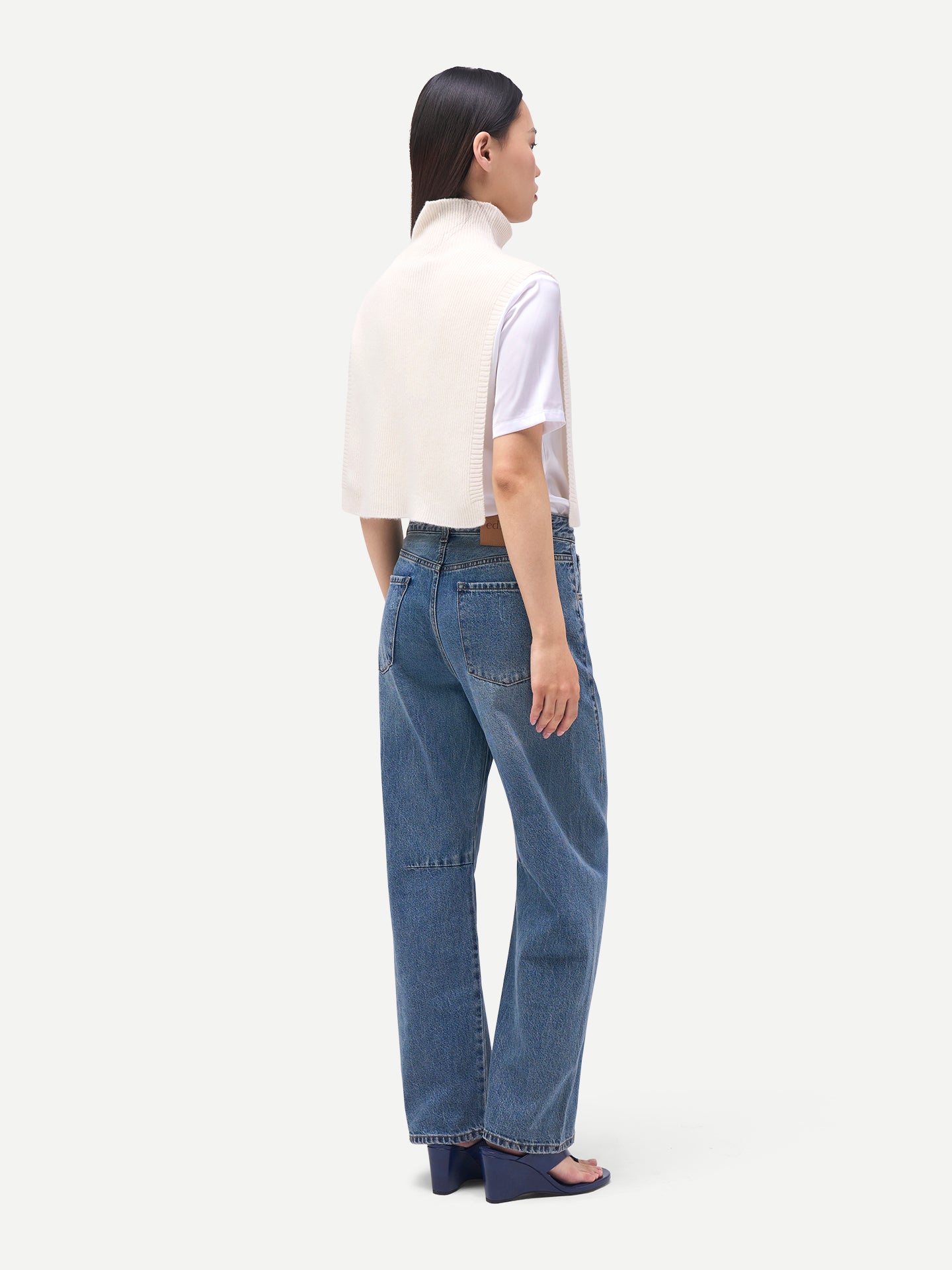 High Neck Cashmere Scarf Shawl