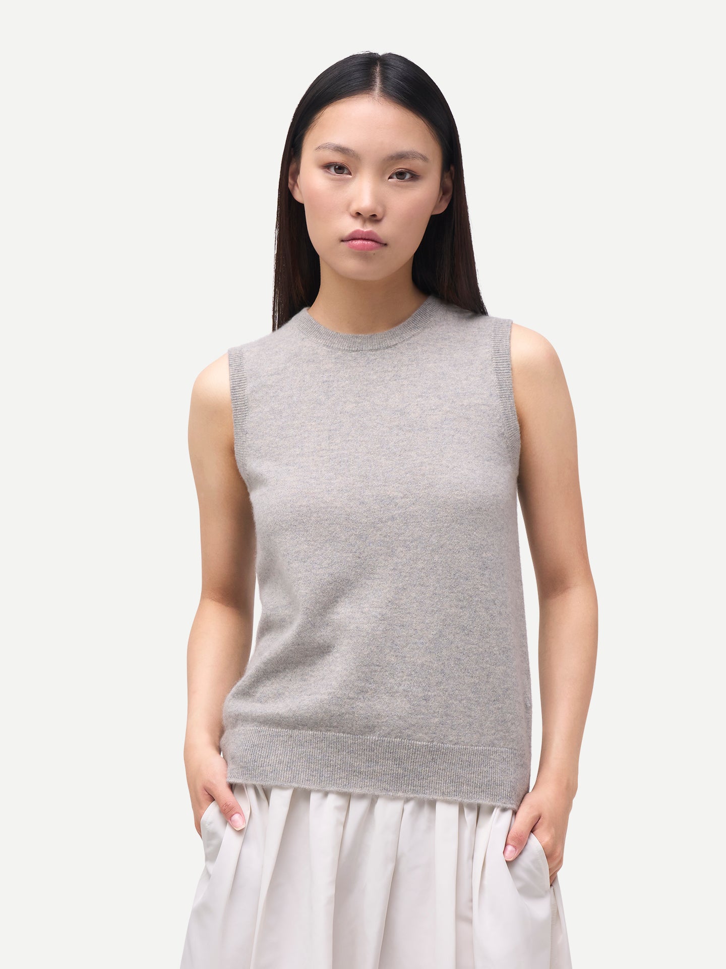 Timeless Cashmere Crewneck Vest