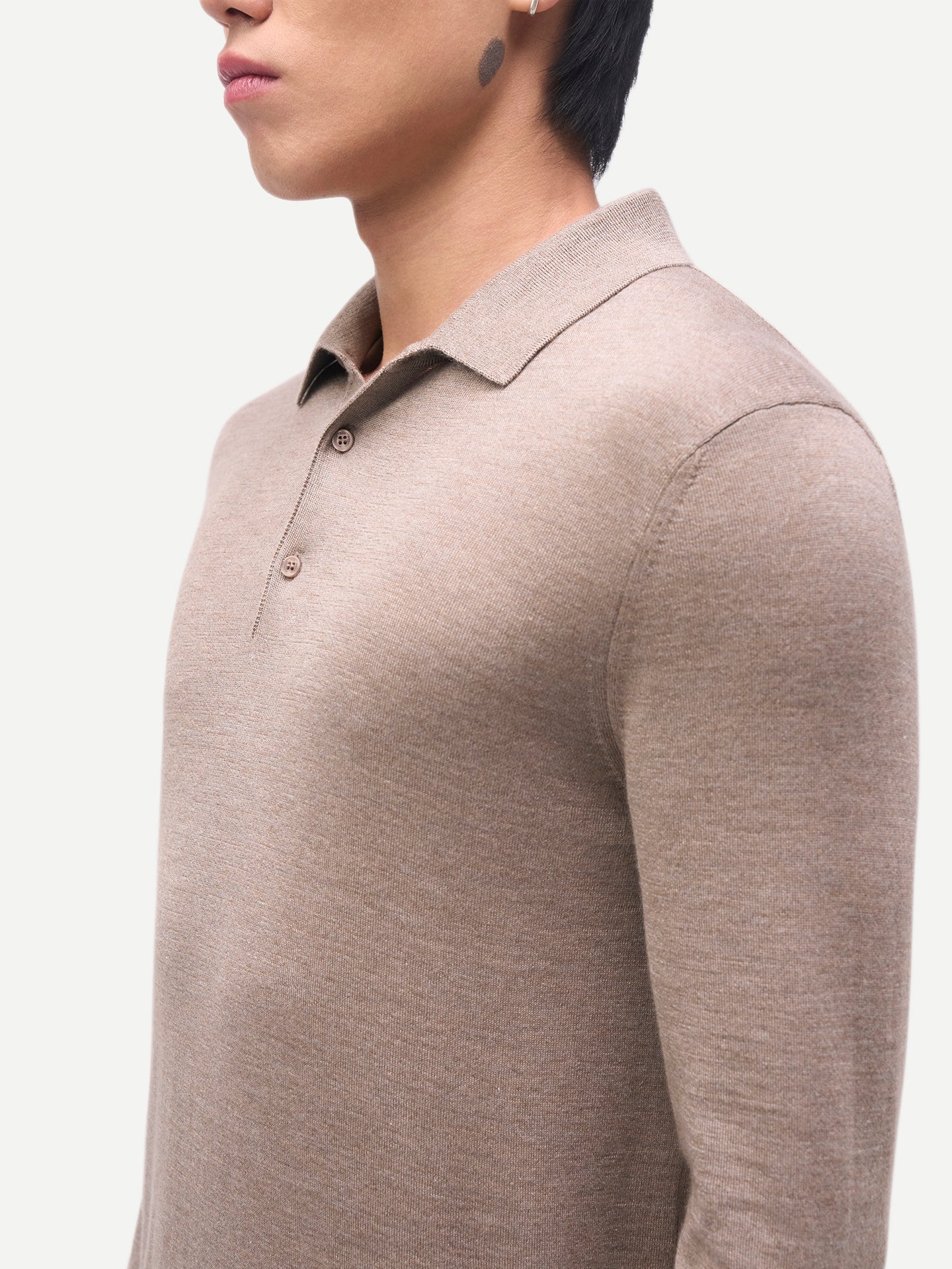 Men Classic Polo Shirt with Long Sleeve