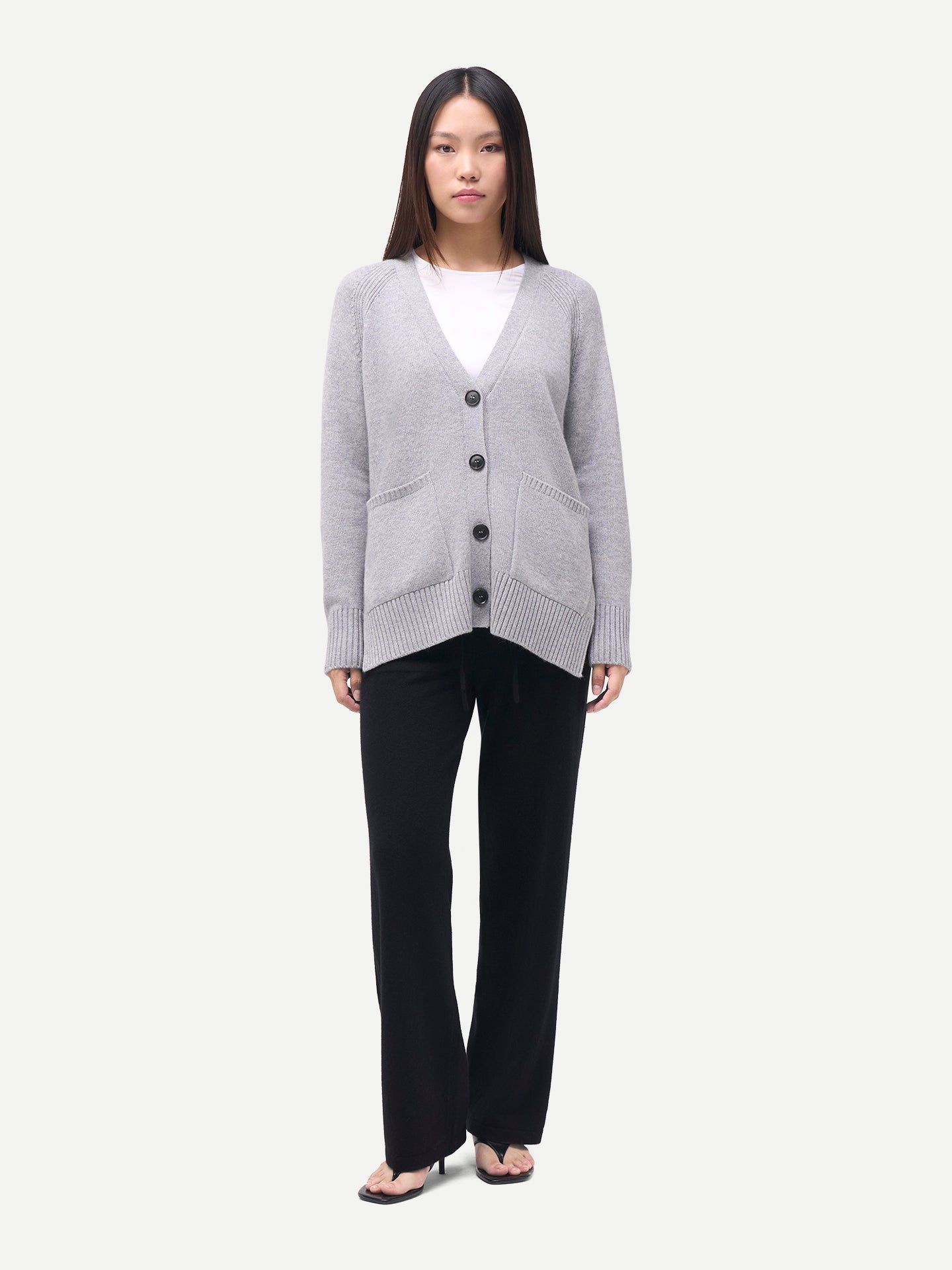 Women's Relaxed-Fit Cashmere Cardigan High Rise - Gobi Cashmere
