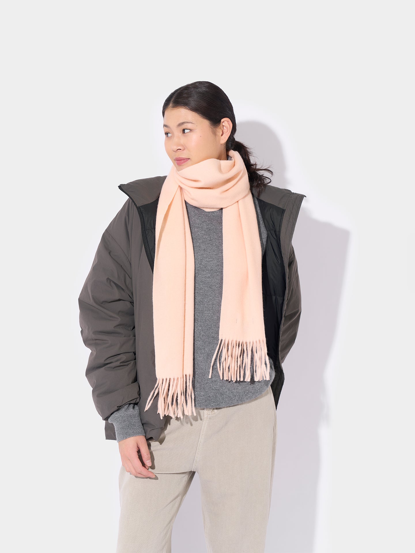 Halstørklæde Med Frynser