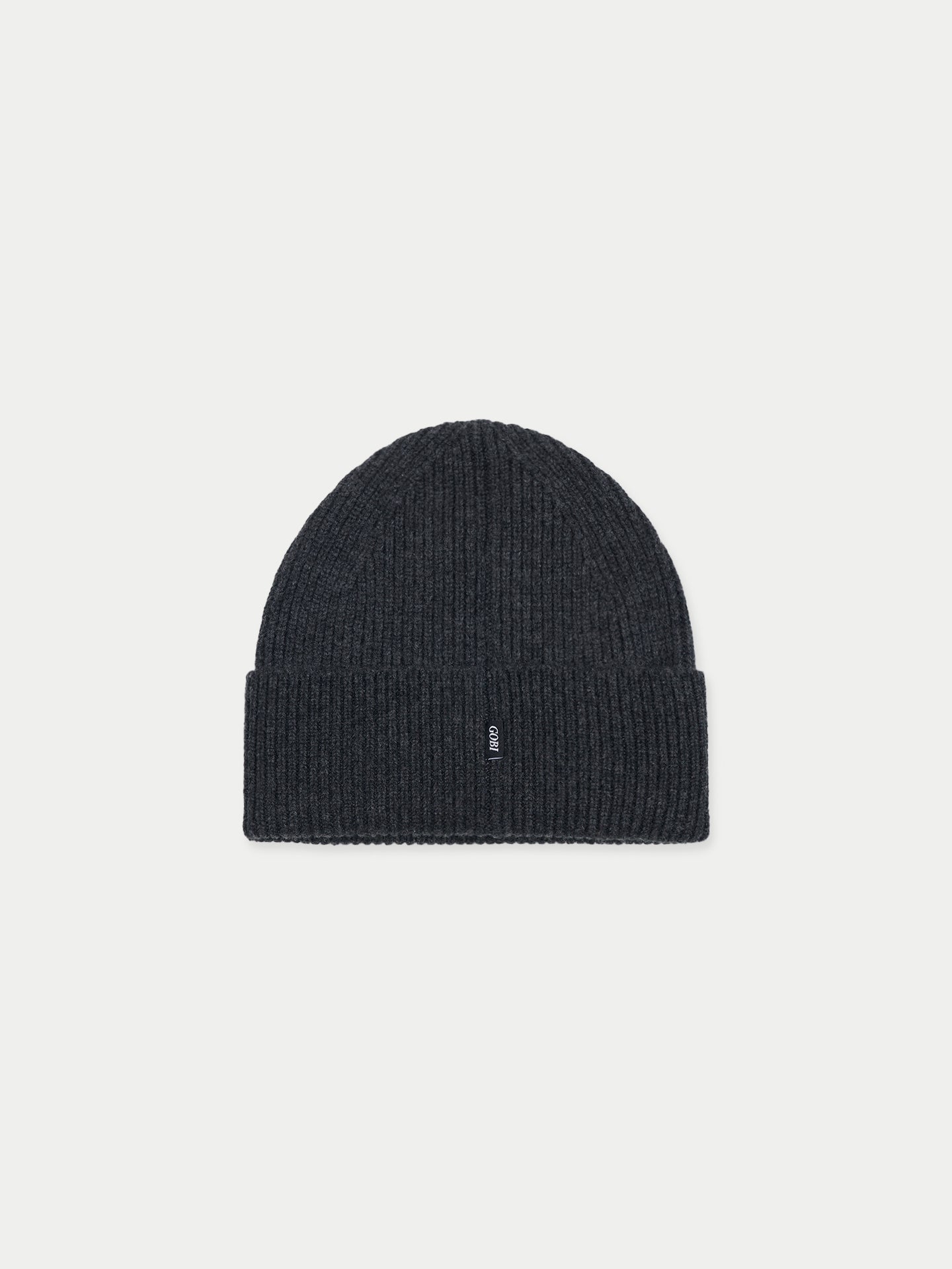 Men's Cashmere Beanie Hat Charcoal - Gobi Cashmere