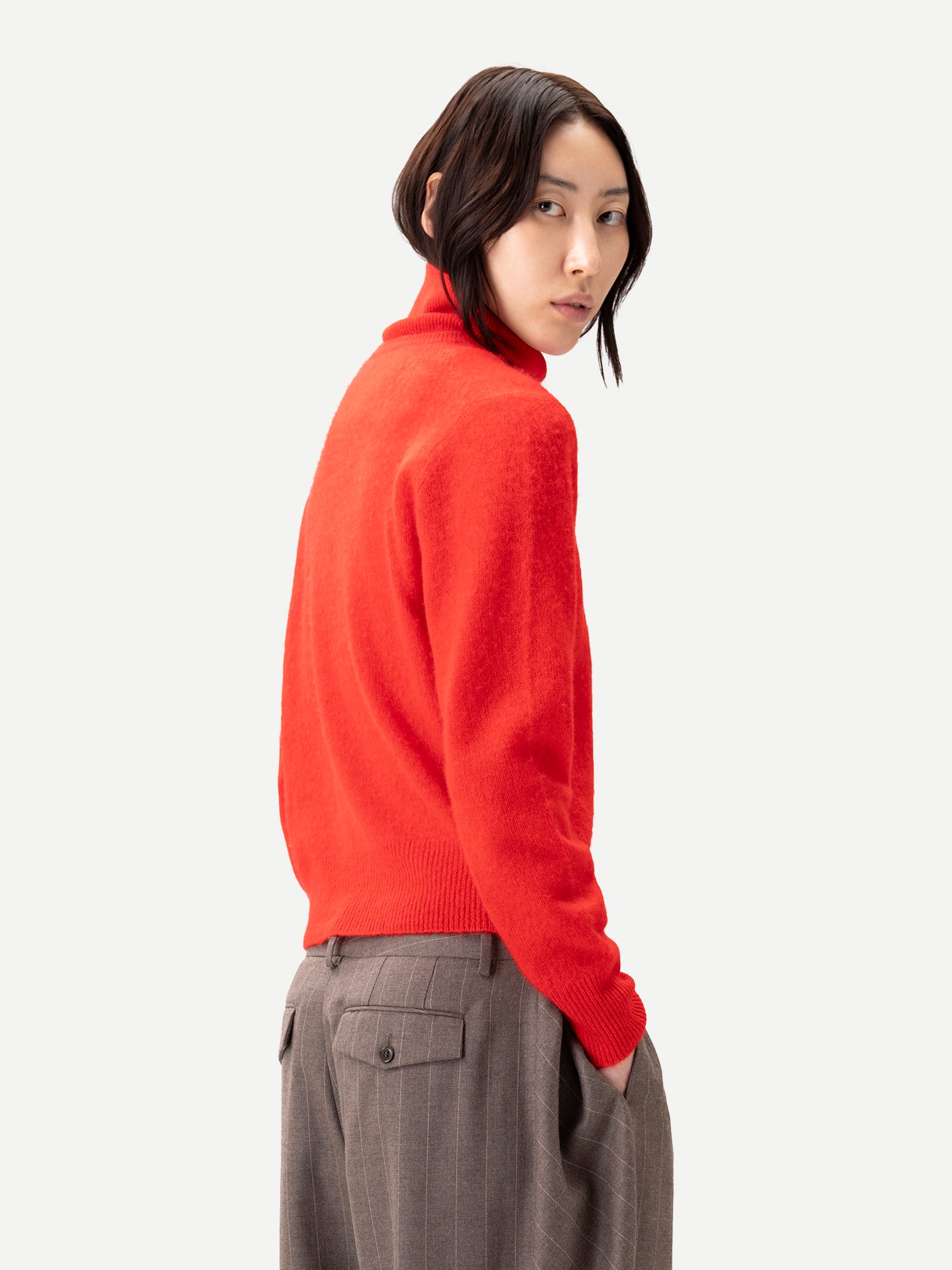 Dual-Collar Cashmere Sweater