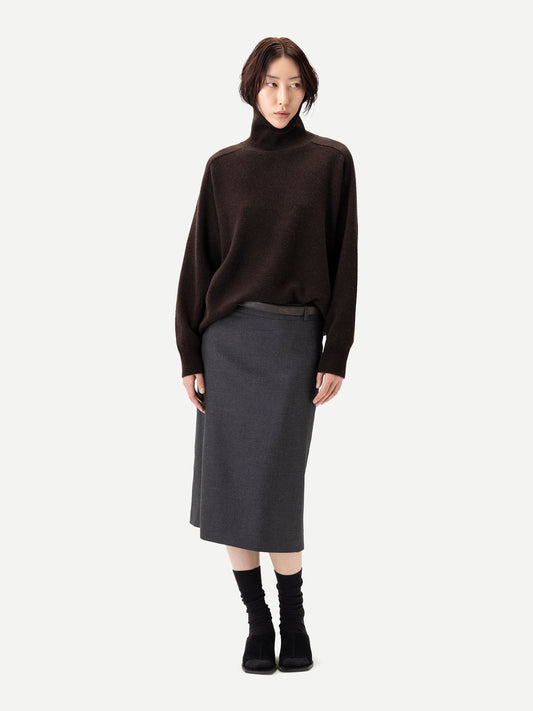 Unisex High-Neck Cashmere Sweater